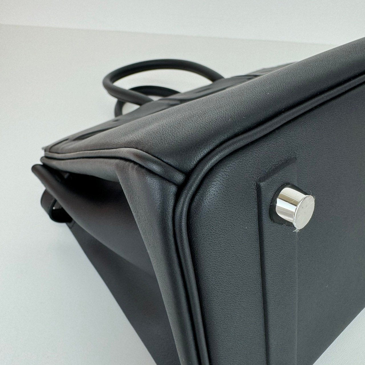 Birkin25 shadow バーキン25 シャドウ Black ブラック Swift スイフト PHW シルバー金具 Stamp-W W刻印