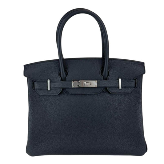 Birkin30 バーキン30 Stamp-W W刻印 Togo トゴ Black ブラック PHW シルバー金具