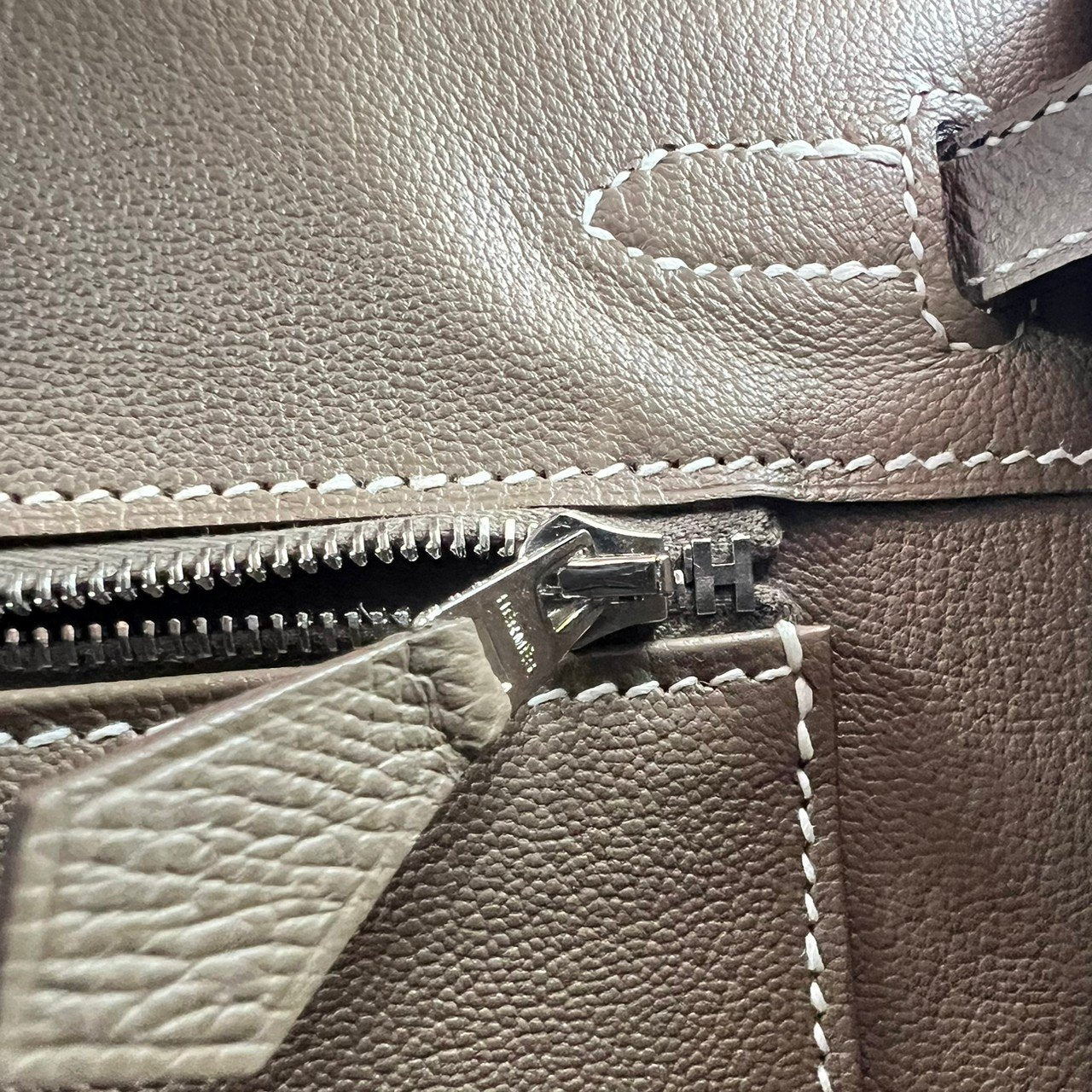 Birkin25 Sellier バーキン25 セリエ Etoupe エトープ PHW シルバー金具 Epsom エプソン Stamp-W W刻印