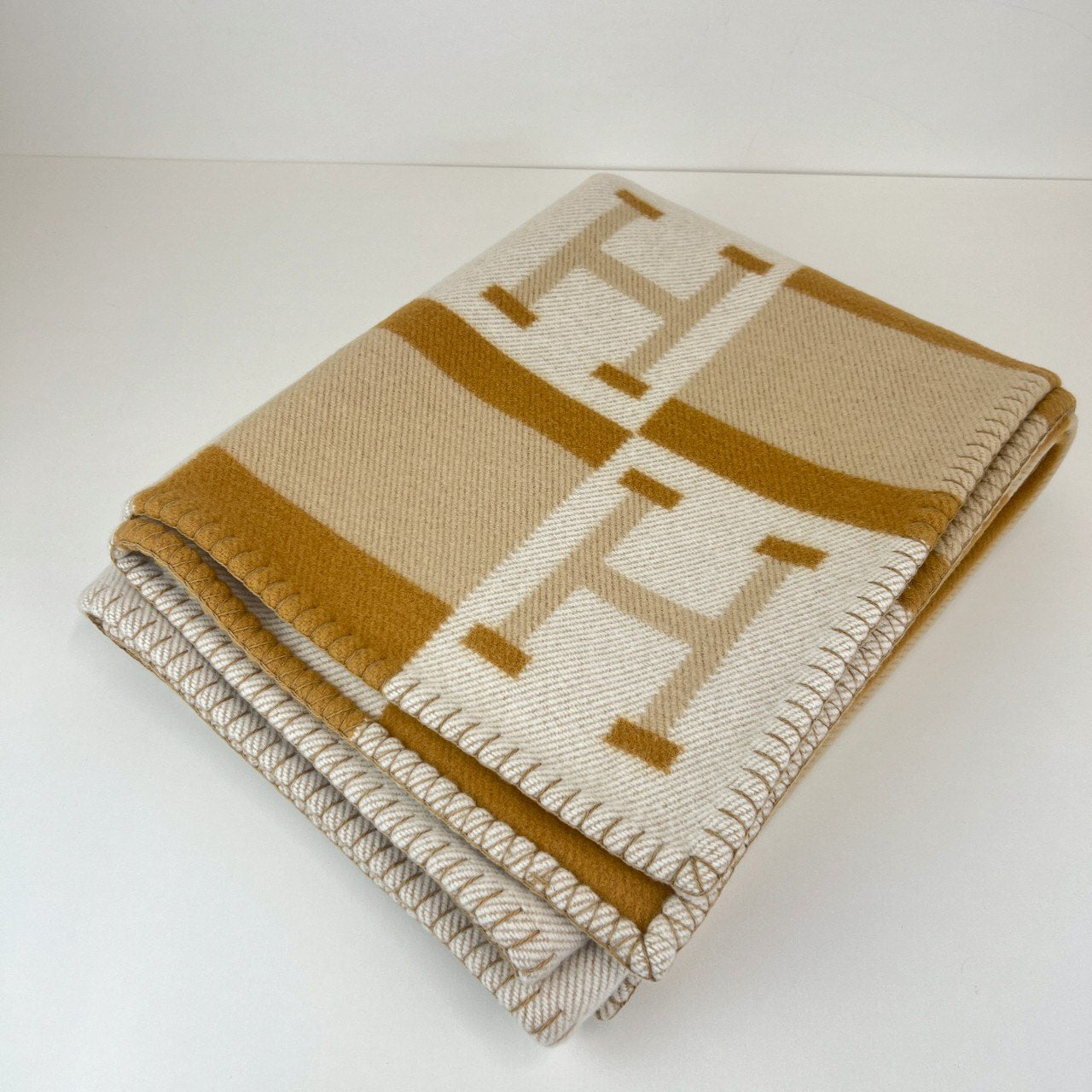 Plaid jacquard avalon bayadere プレード ジャカード ブレ カシミア ブランケット