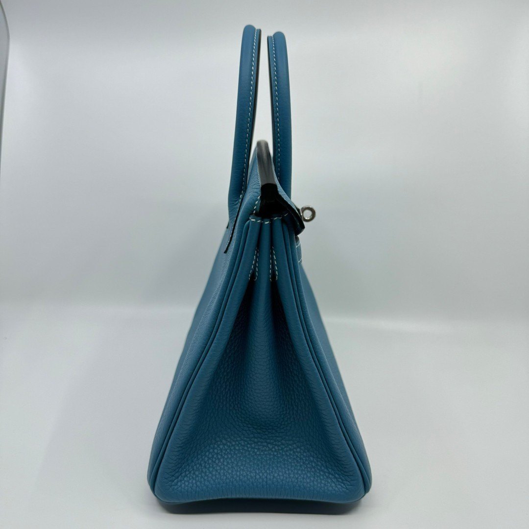 Birkin25 バーキン25 New blue jean ニューブルージーン W刻 PHW シルバー金具 Togo トゴ