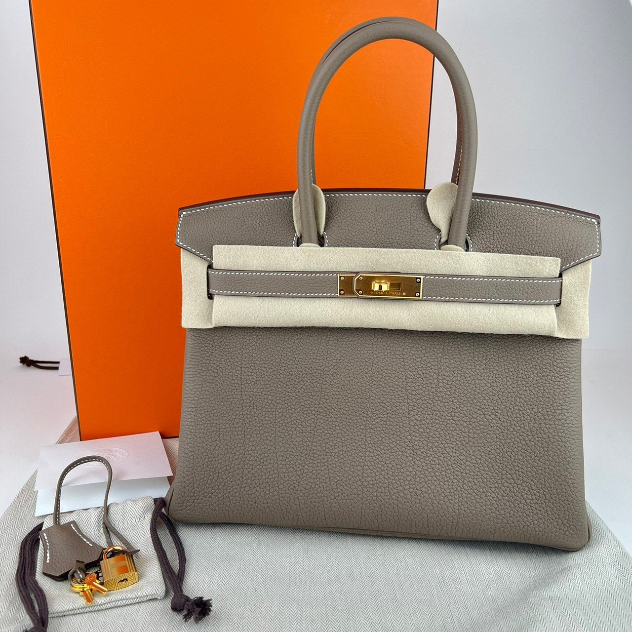 Birkin30 バーキン30 Etoupe エトープ Togo トゴ GHW ゴールド金具 B刻