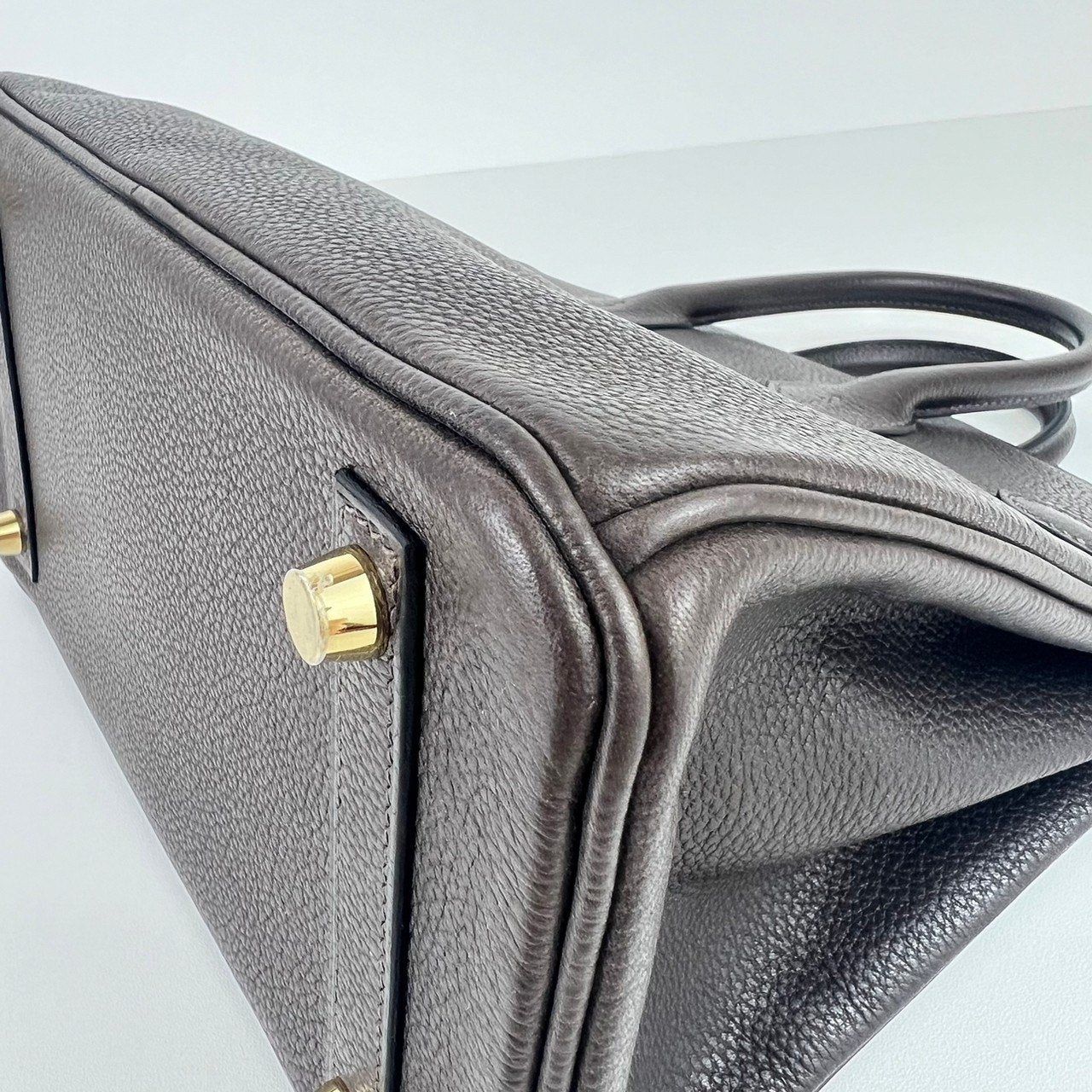 Birkin25 バーキン25 Ebene エベンヌ GHW ゴールド金具 Barenia バレニア Stamp-U U刻印