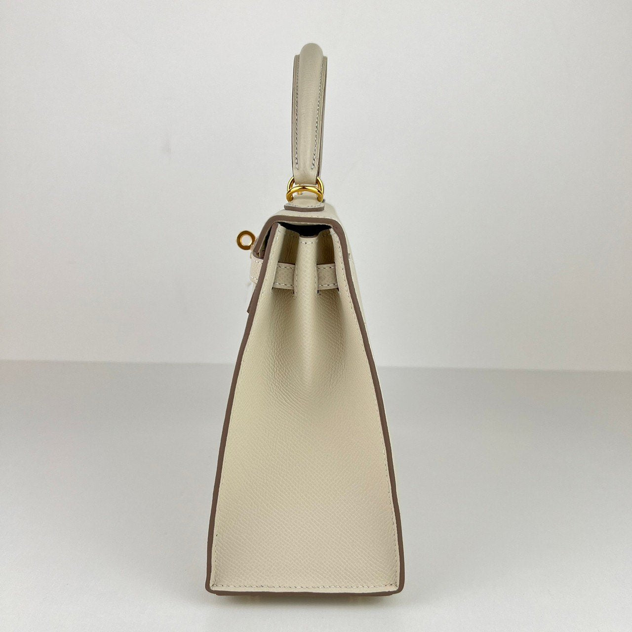 Kelly25 Sellier ケリー25 セリエ Craie クレ W刻 GHW ゴールド金具 Epsom エプソン