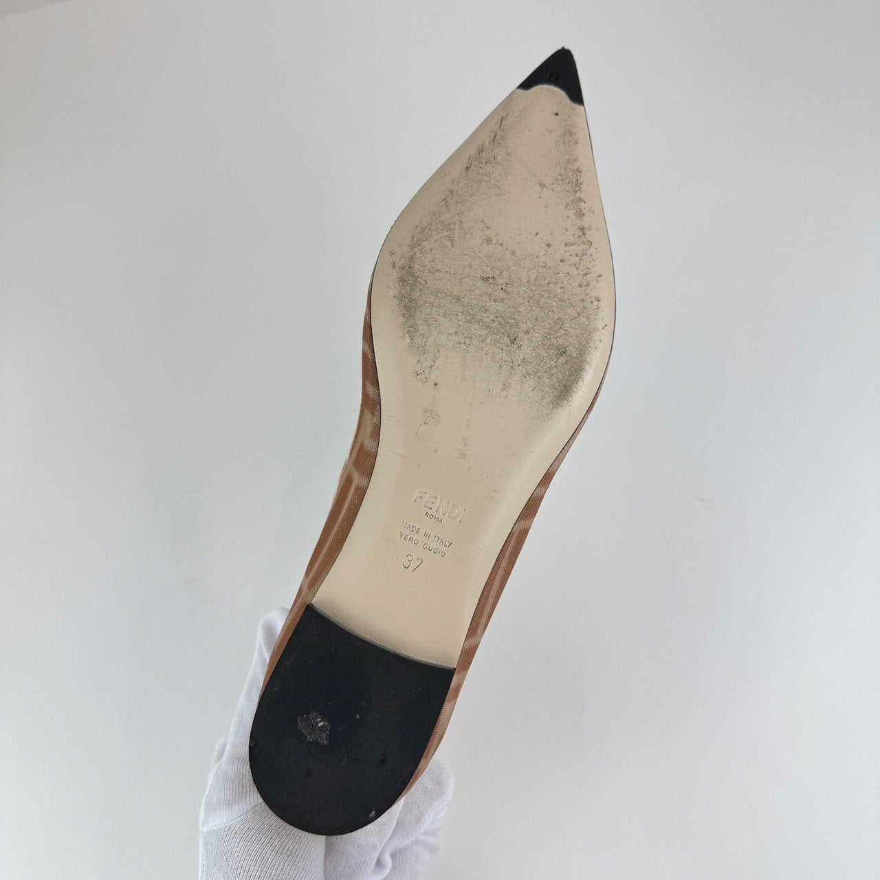 Colibri Pointed Toe Ballerina Flat コリブリ ポインテッドトゥ バレエフラット Pink ピンク ポリアミド カーフレザー ラムレザー サイズ37 24cm
