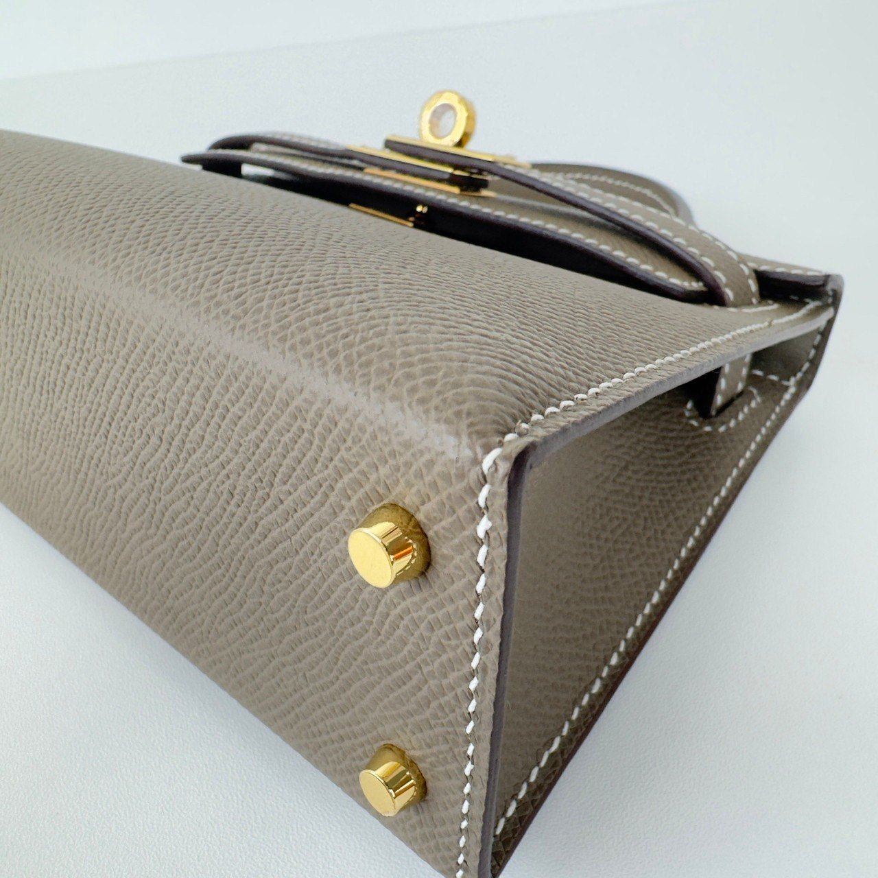 Mini kelly ミニケリー Etoupe エトープ GHW ゴールド金具 Epsom エプソン Stamp-W W刻印