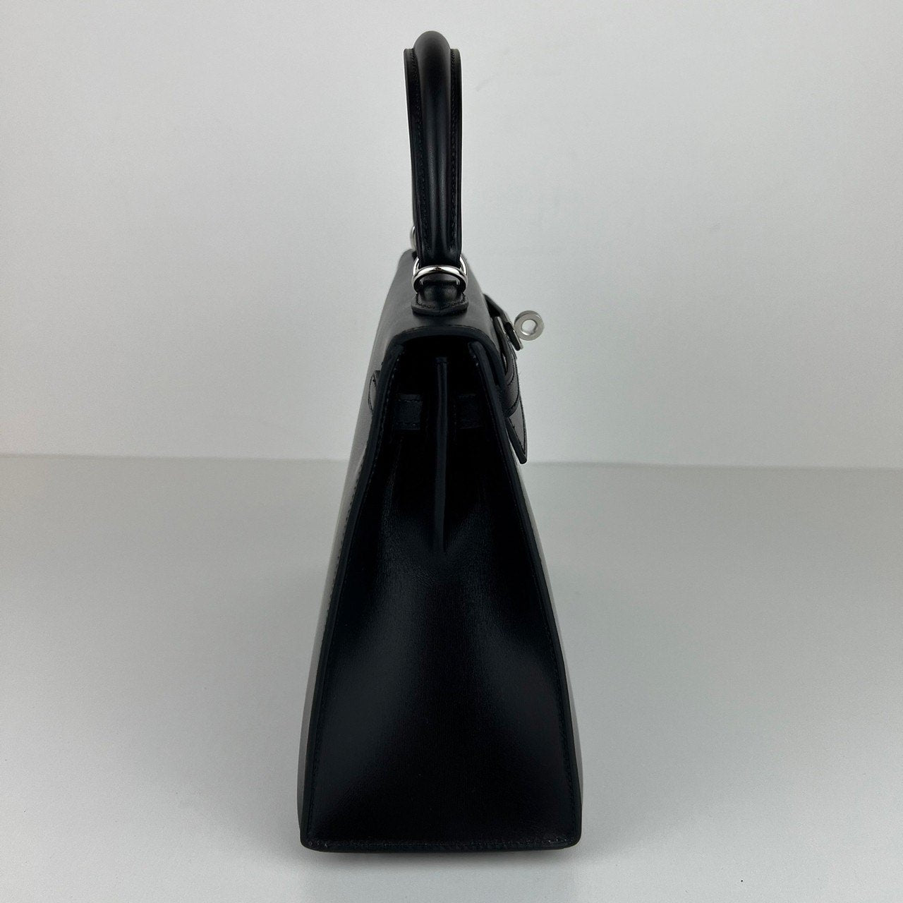 Kelly25 ケリー25 Black ブラック Boxcalf ボックスカーフ PHW シルバー金具 Stamp-W W刻印