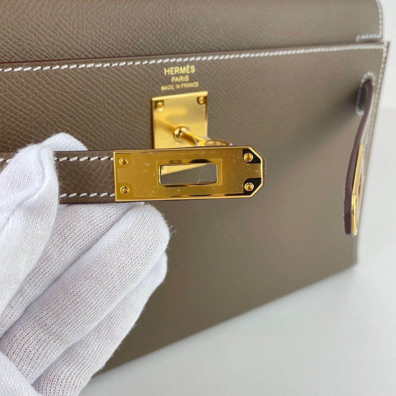 Kelly Elan ケリーエラン Etoupe エトープ Epsom エプソン GHW ゴールド金具 Stamp-W W刻印