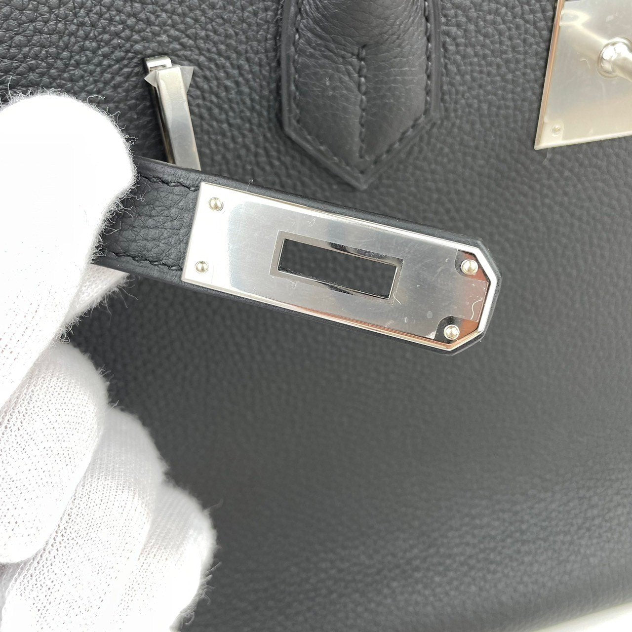 Birkin30 バーキン30 Noir ノワール Togo トゴ PHW シルバー金具 B刻