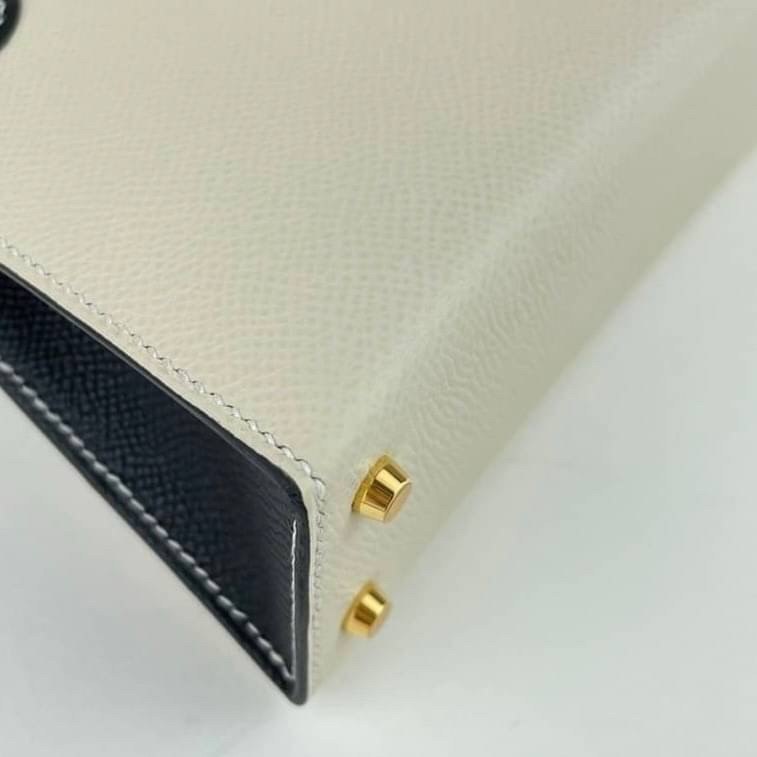 Mini Kelly Special Order ミニケリー HSS Black/Craie ブラック/クレ GHW ゴールド金具 Epsom エプソン Stamp-U U刻印