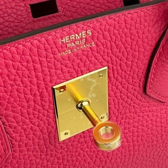 Birkin30 バーキン30 Rose extreme ローズエクストリーム Clemence クレマンス GHW ゴールド金具 Stamp-D D刻印