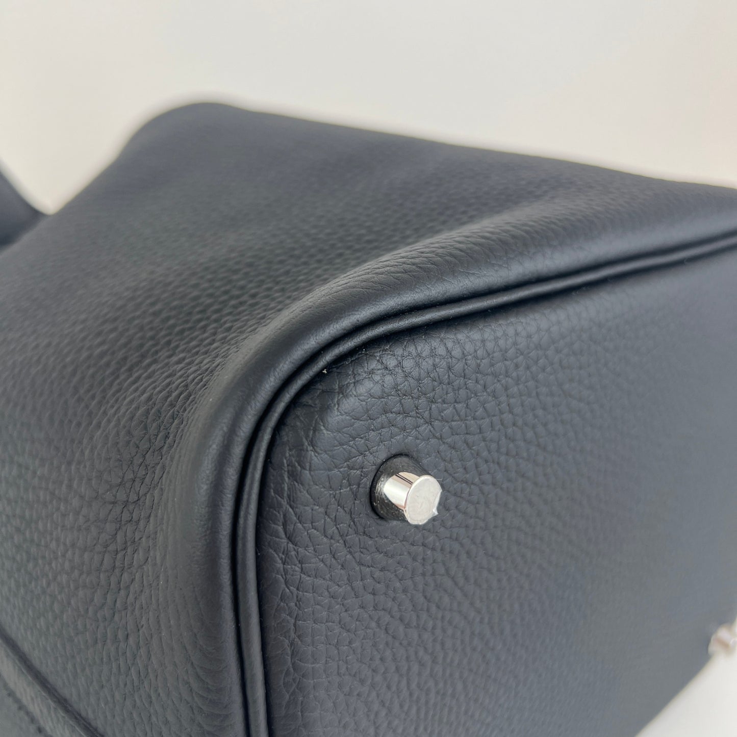 Picotin lock MM ピコタンロックMM Black ブラック Clemence クレマンス PHW シルバー金具 Stamp-K K刻印