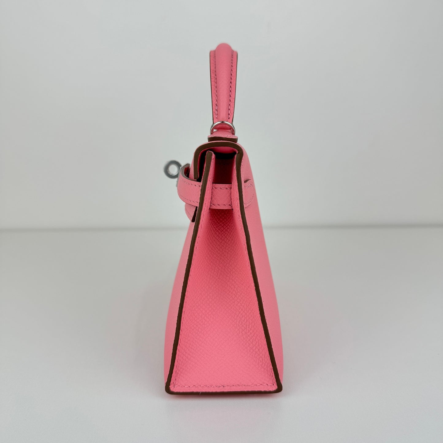 Mini kelly ミニケリー Rose confetti ローズコンフェッティ PHW シルバー金具 Epsom エプソン Stamp-K K刻印
