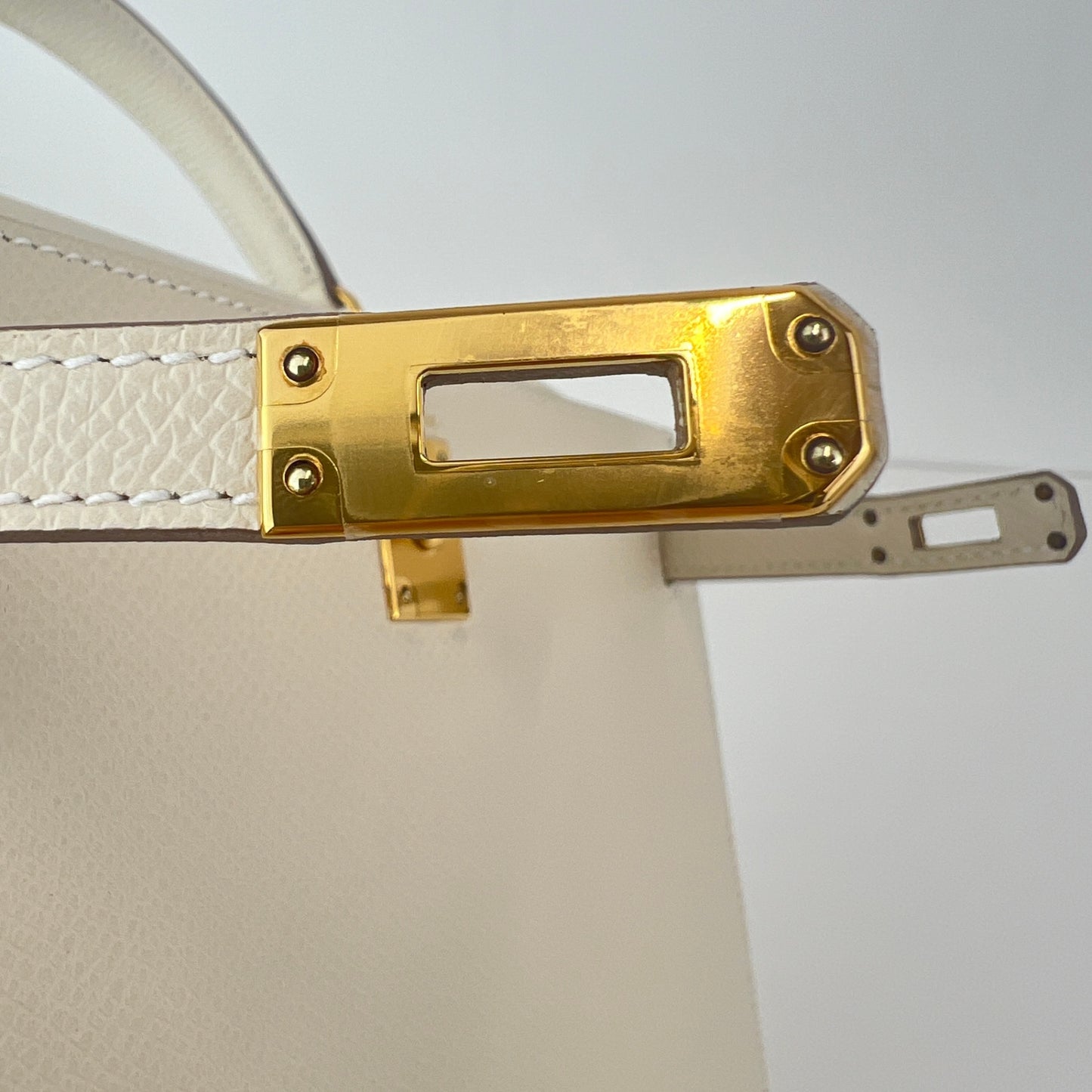 Kelly25 Sellier ケリー25 セリエ Craie クレ GHW ゴールド金具 Stamp-W W刻印 Epsom エプソン