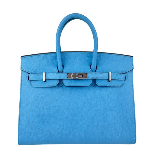 Birkin25 sellier バーキン25 セリエ Celeste セレステ PHW シルバー金具 U刻 Epsom エプソン