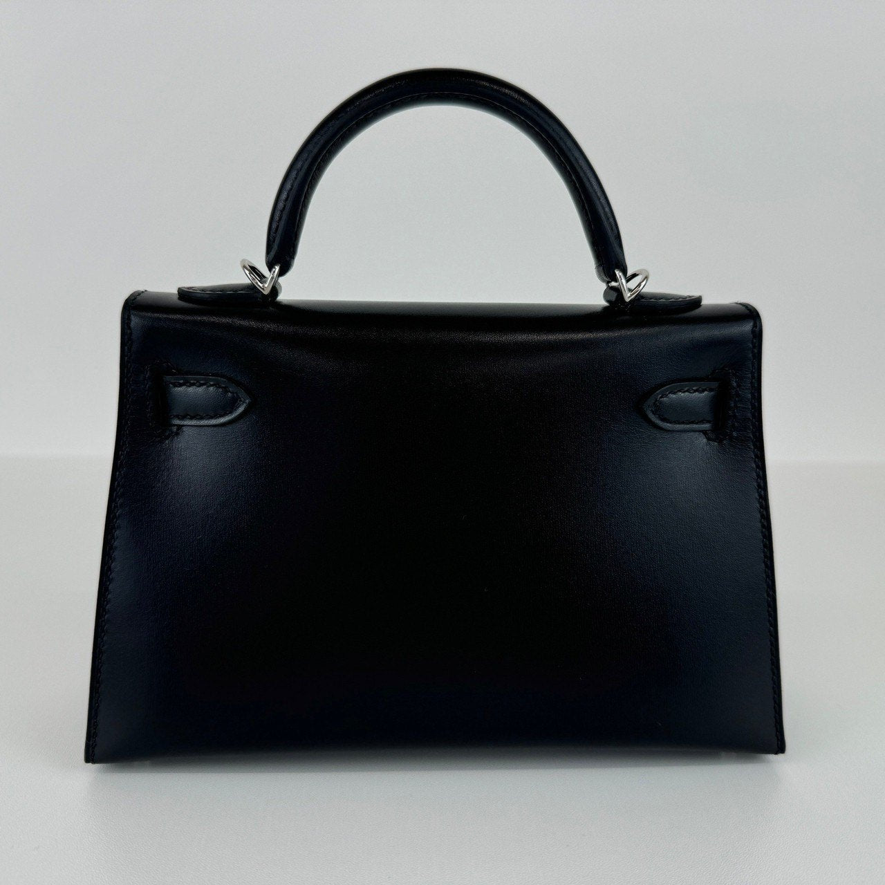 Mini kelly ミニケリー Black ブラック PHW シルバー金具 Box ボックス Stamp-U U刻印