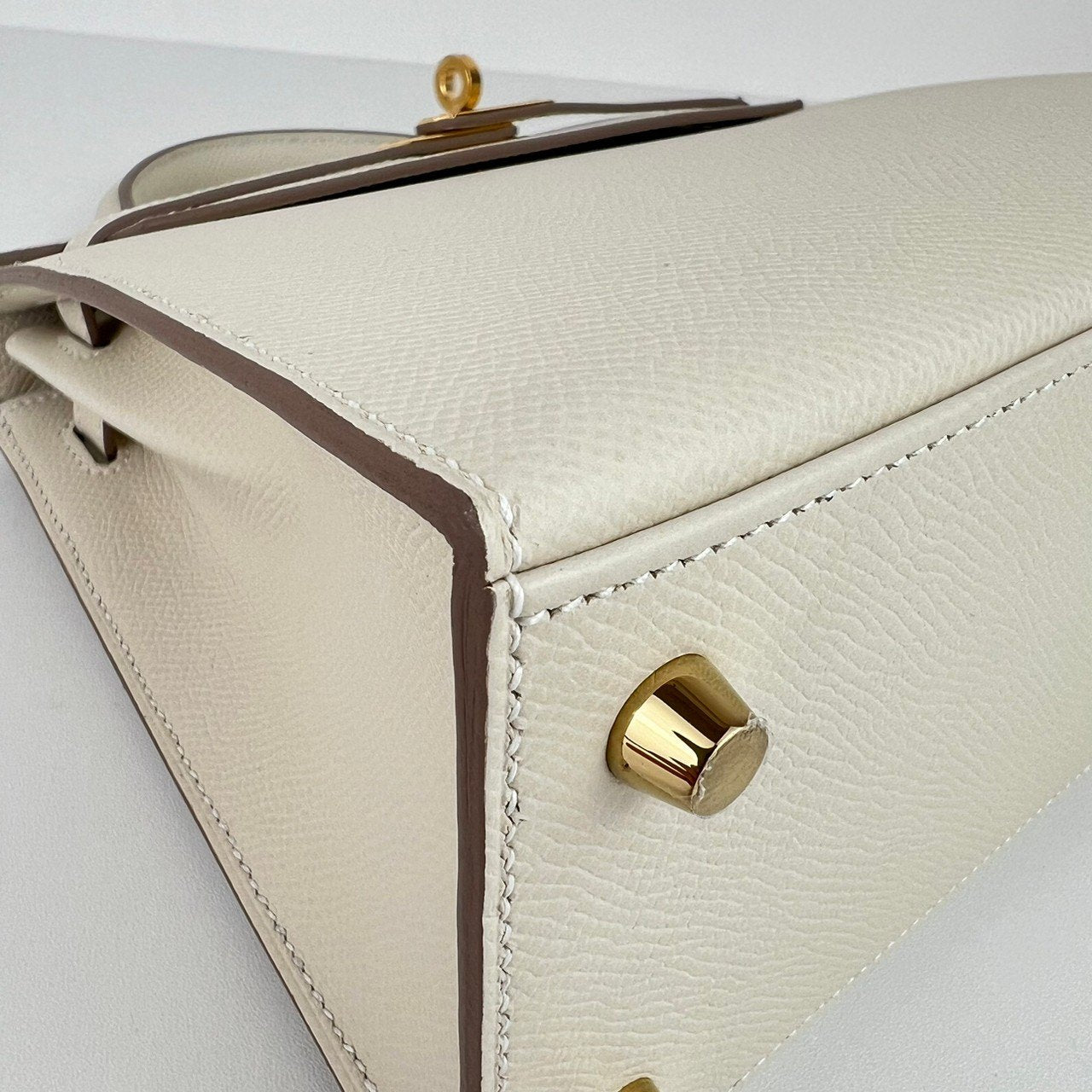 Kelly25 Sellier ケリー25 セリエ Craie クレ W刻 GHW ゴールド金具 Epsom エプソン