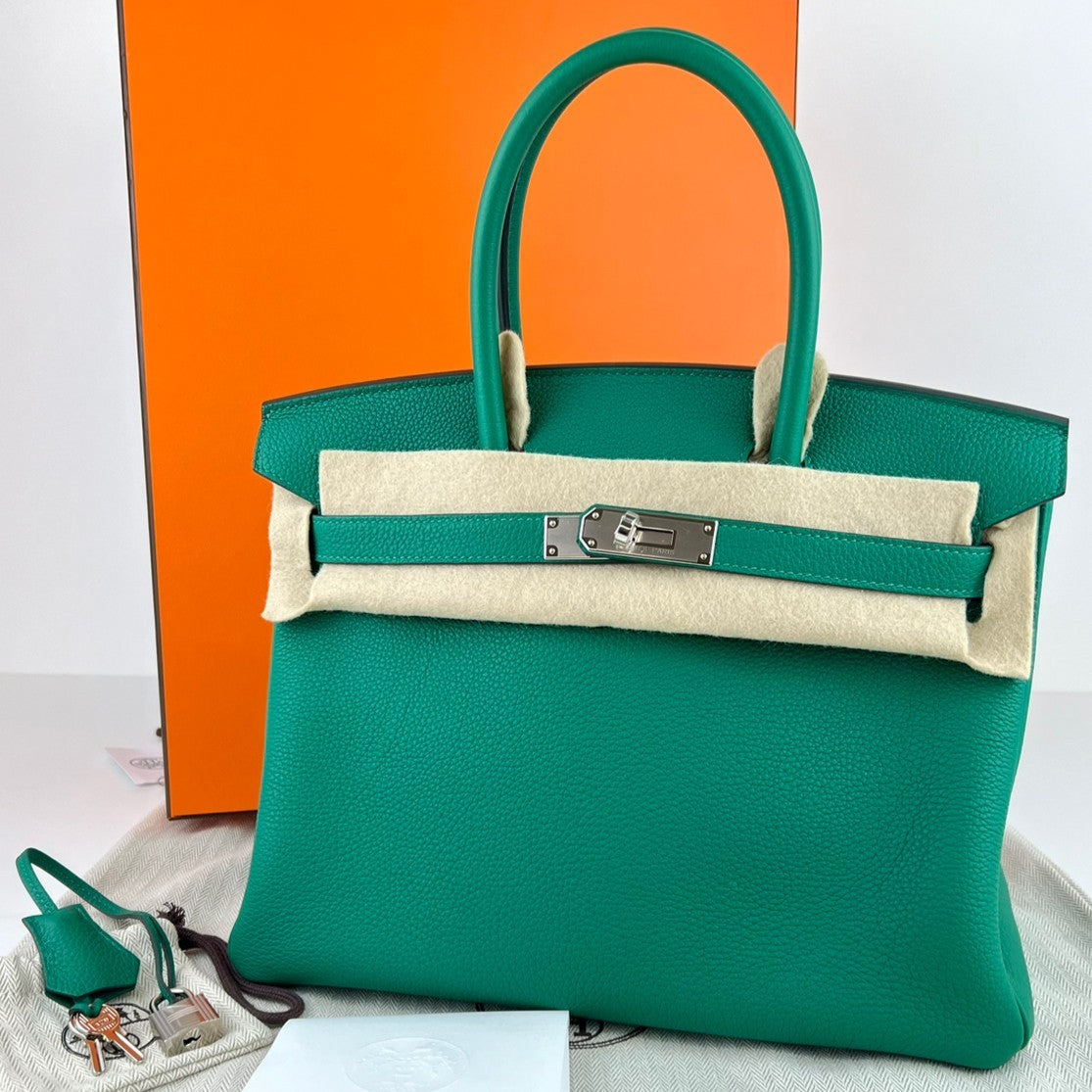 Birkin25 バーキン25 Vert vertigo ヴェールヴェルティゴ Togo トゴ PHW シルバー金具 Stamp-W W刻印