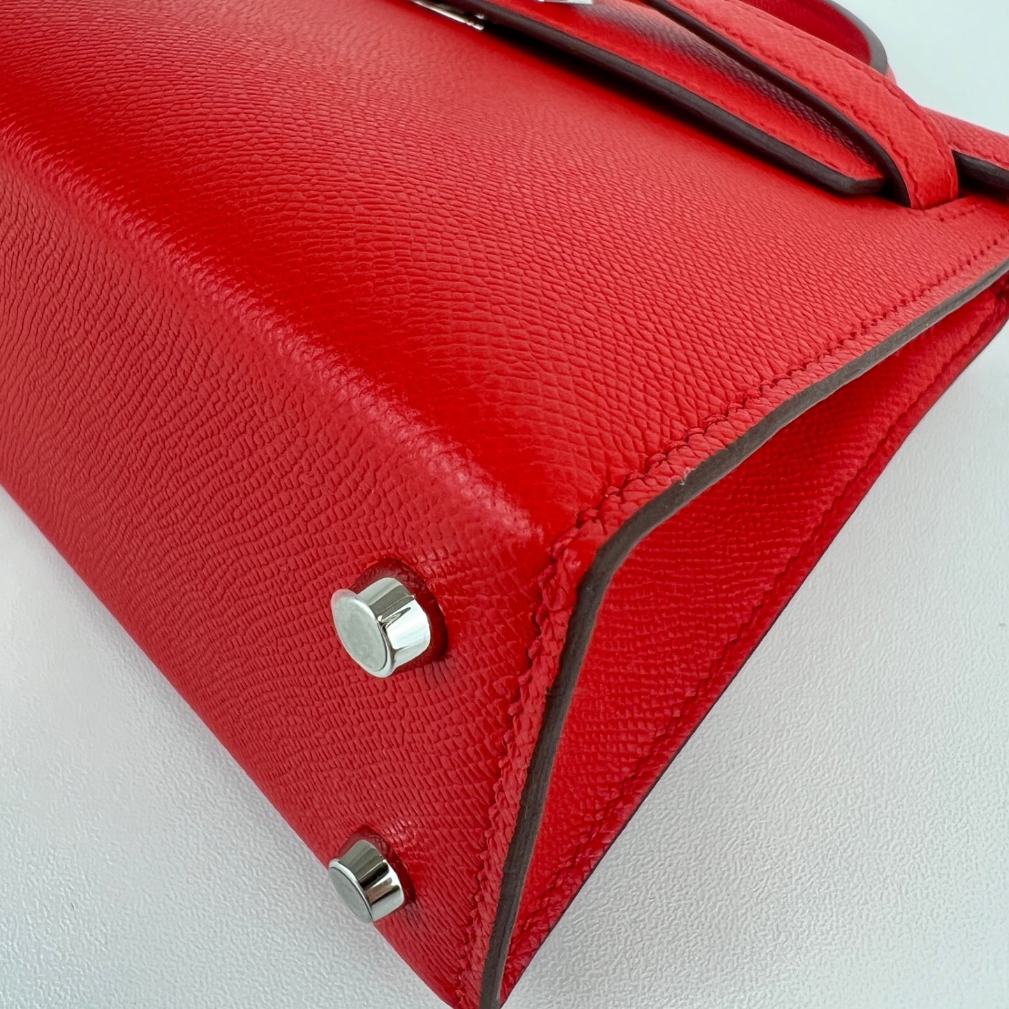 Mini kelly ミニケリー Stamp-K K刻印 Madame マダム Rouge de coeur ルージュデクール PHW シルバー金具 2WAYバッグ ショルダーバッグ ハンドバッグ