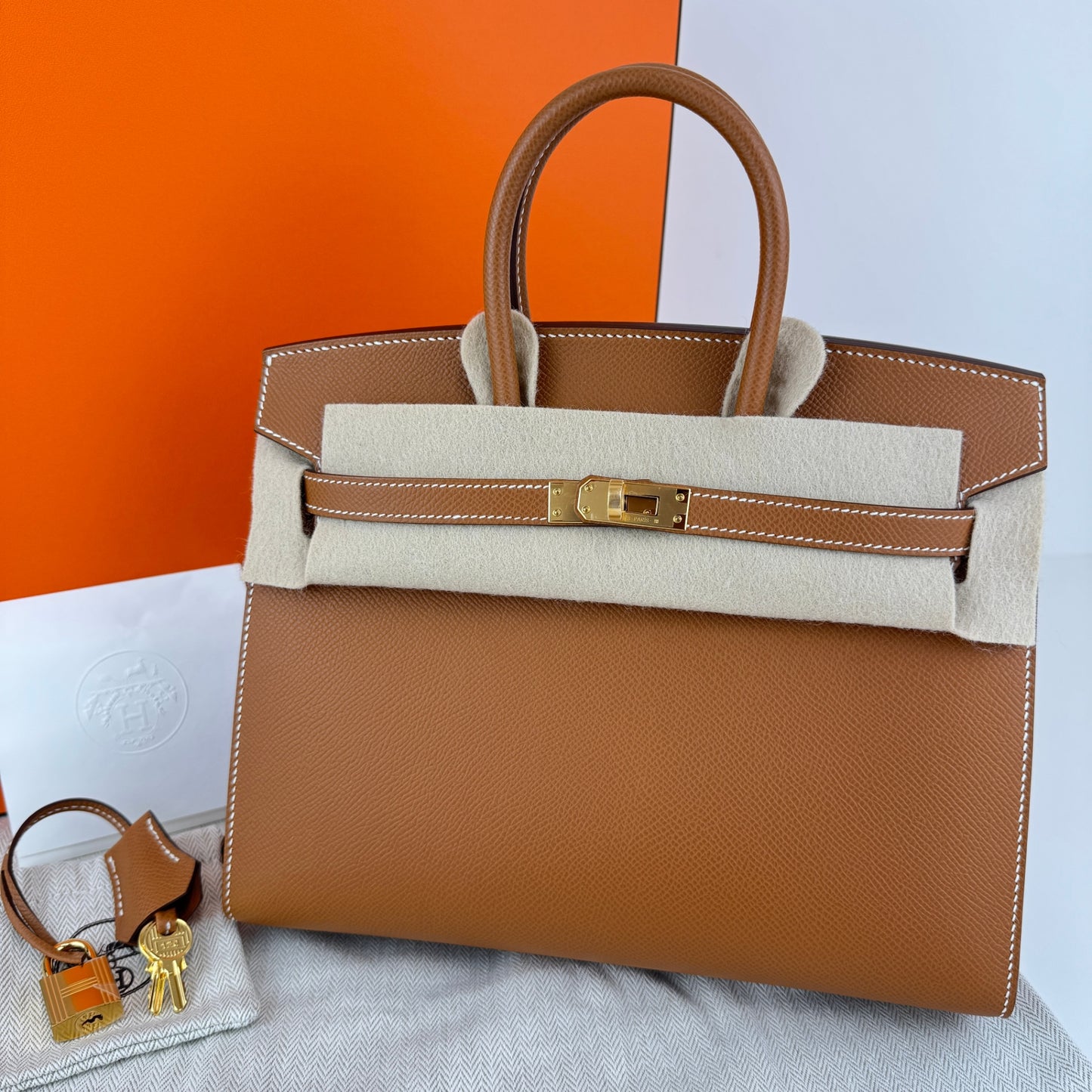 Hermès エルメス Birkin25 バーキン25 Stamp-K K刻印 Epsom エプソン Gold ゴールド GHW ゴールド金具