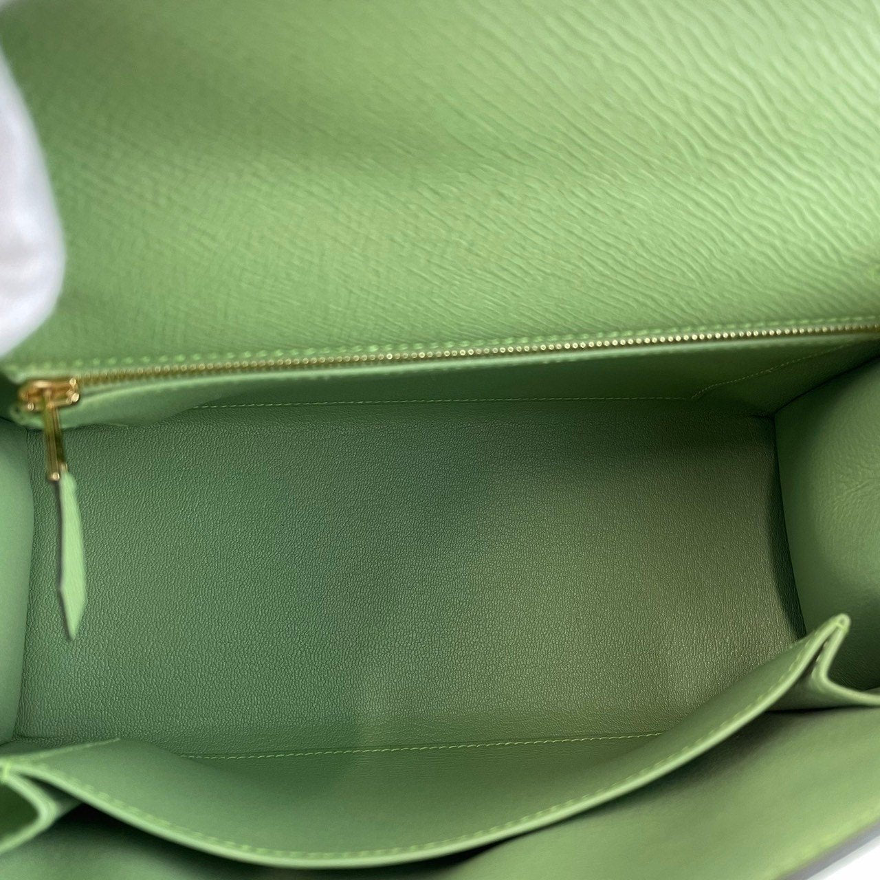 Kelly25 ケリー25 Vert criquet ヴェールクリケット Epsom エプソン GHW ゴールド金具 U刻
