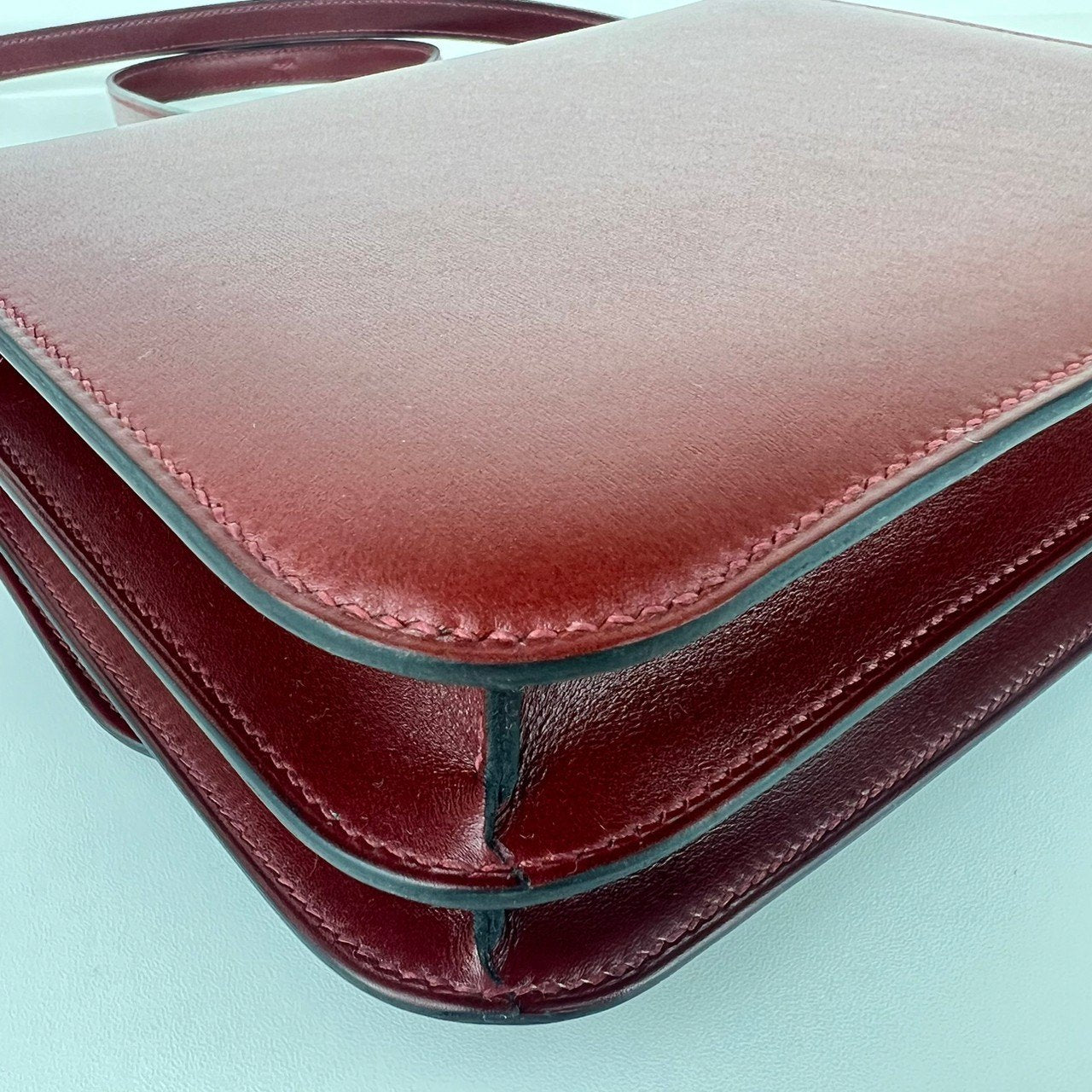 Constance mini コンスタンスミニ Rouge H ルージュアッシュ Box calf ボックスカーフ PHW シルバー金具 Stamp-W W刻印