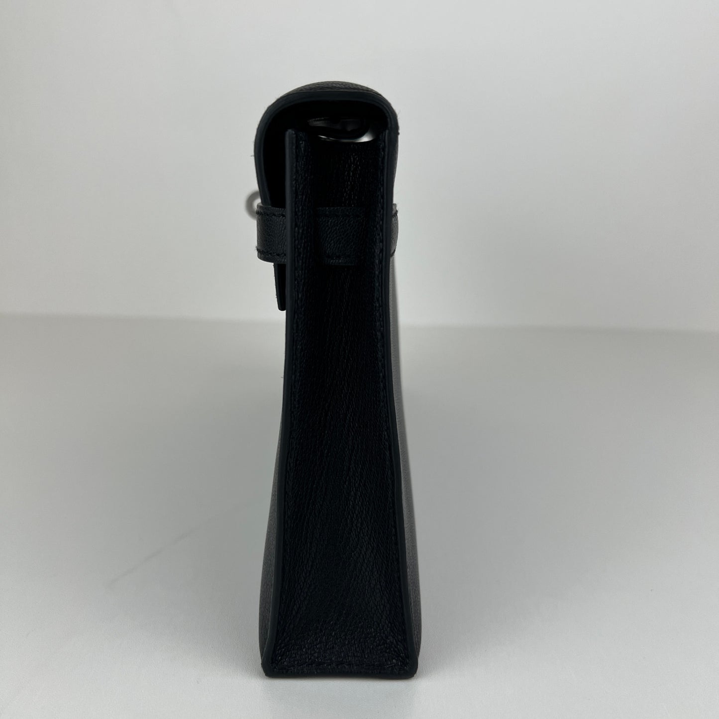 Kelly elan ケリーエラン Black ブラック Chevre シェーブル PHW シルバー金具 Stamp-B B刻印