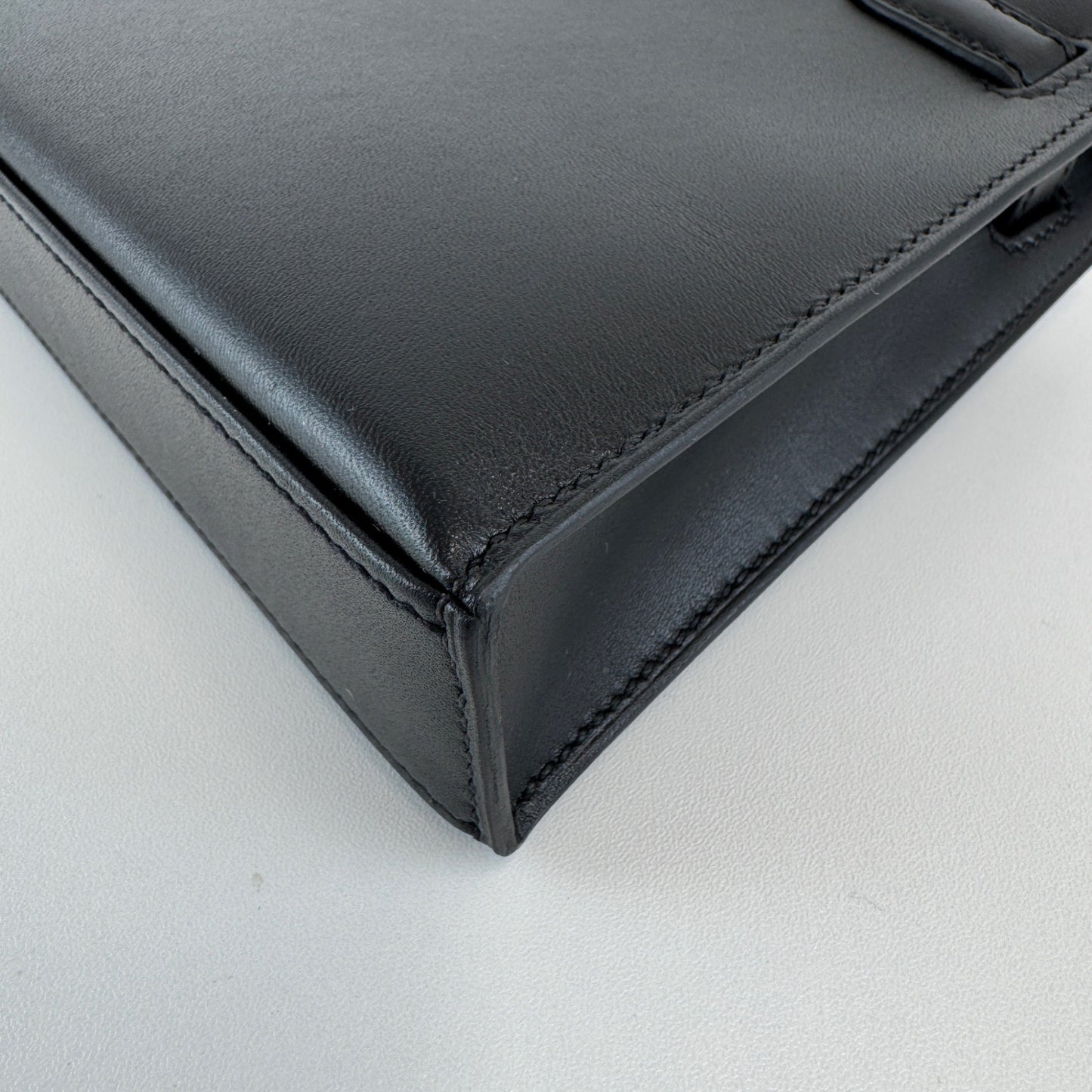 Hermès エルメス Kelly elan cheval de bois ケリーエラン シュヴァル ドゥ ボワ Stamp-W W刻印 Tadelakt タデラクト Black ブラック PHW シルバー金具