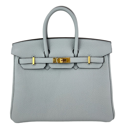 Birkin25 バーキン25 Blue glacier ブルーグラシエ GHW ゴールド金具 Stamp-W W刻印 Togo トゴ ハンドバッグ