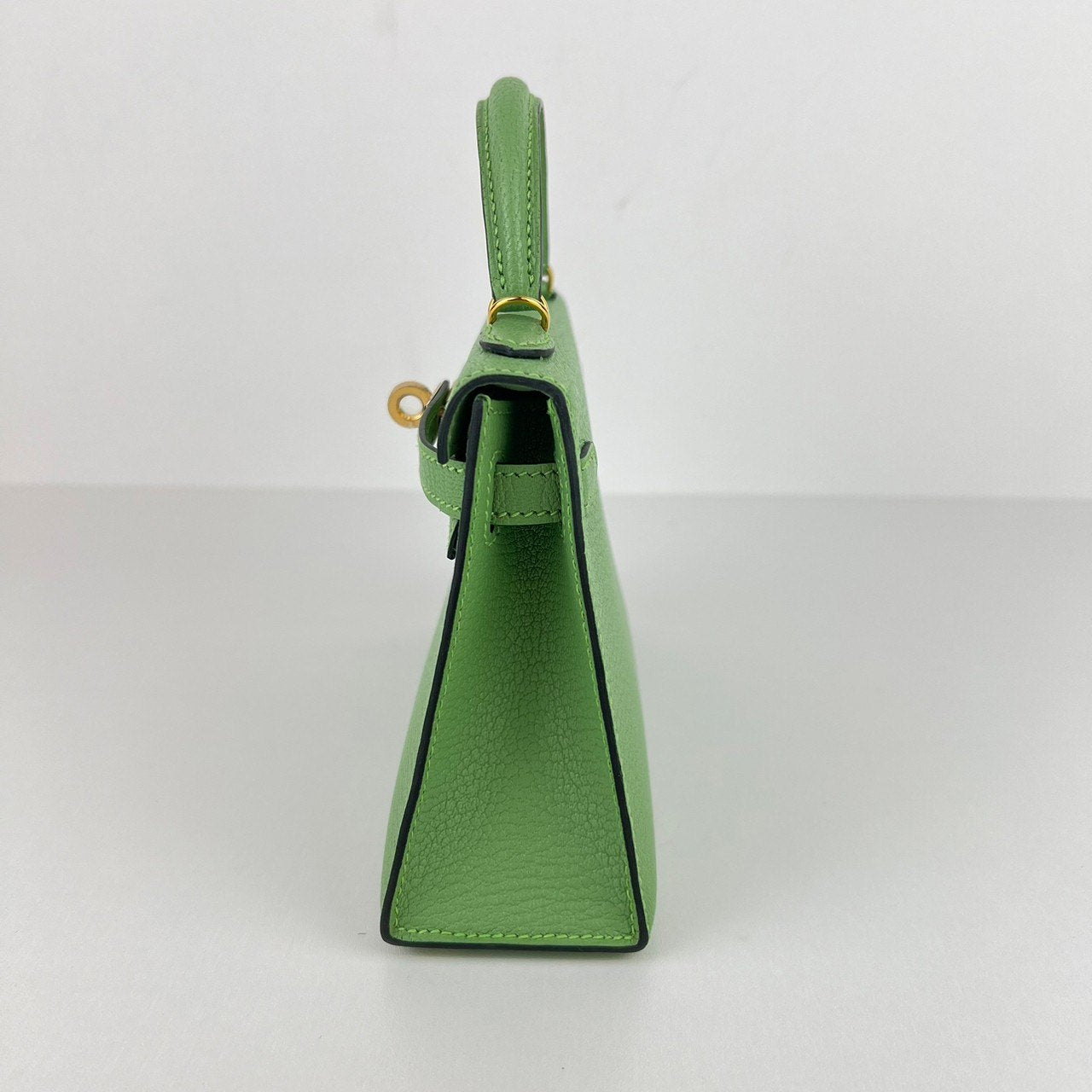 Mini kelly ミニケリー Vert criquet ヴェールクリケット GHW ゴールド金具 Chevre シェーブル Stamp-Z Z刻印
