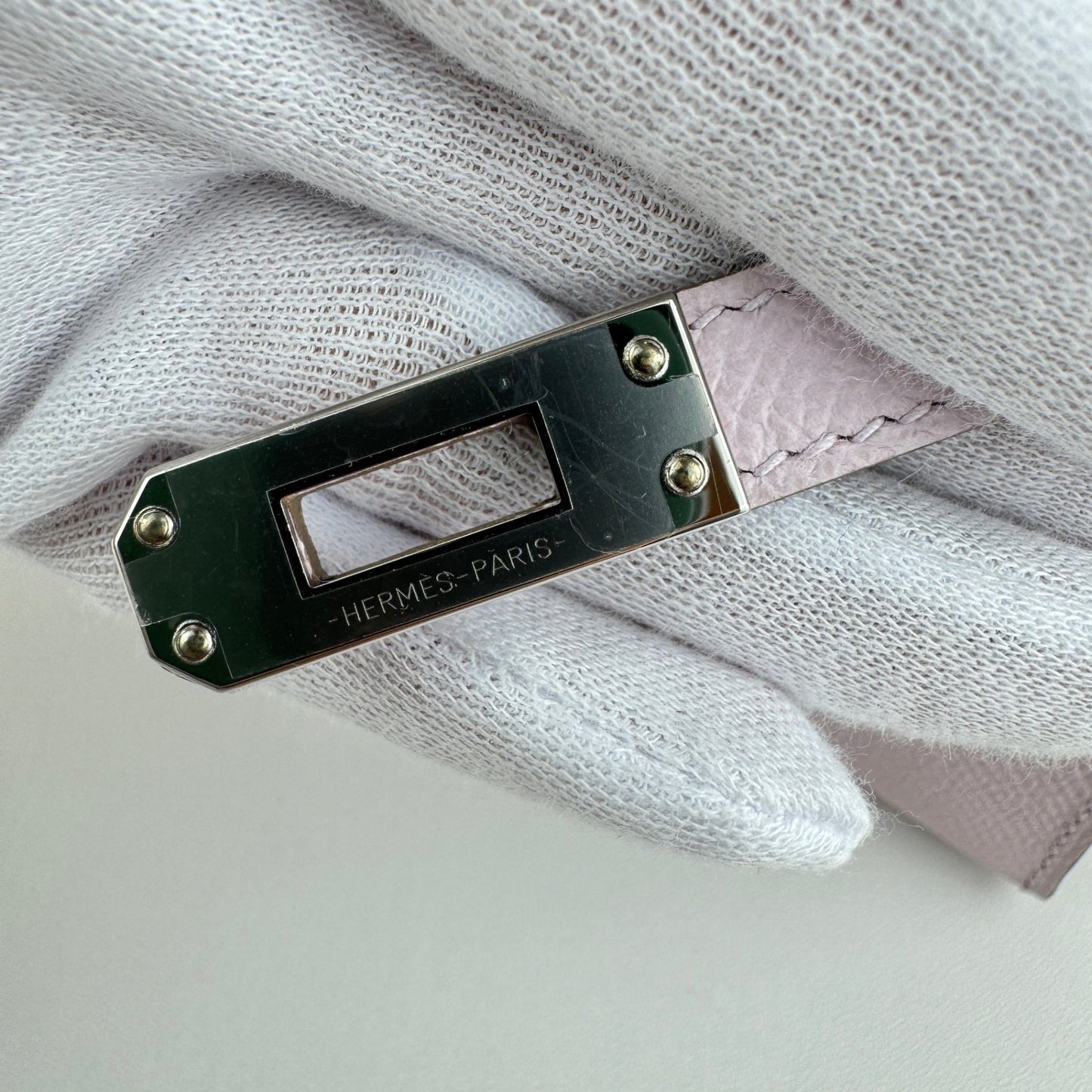 Mini kelly ミニケリー Mauve pale モーヴペール PHW シルバー金具 Stamp-W W刻 Epsom エプソン
