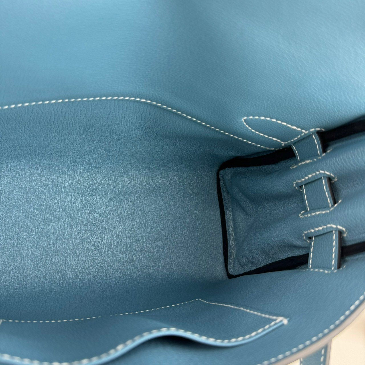 Kelly Messenger PM ケリーメッセンジャーバッグPM New Blue jean ニューブルージン PHW シルバー金具 Evercolor エバーカラー Stamp-W W刻印