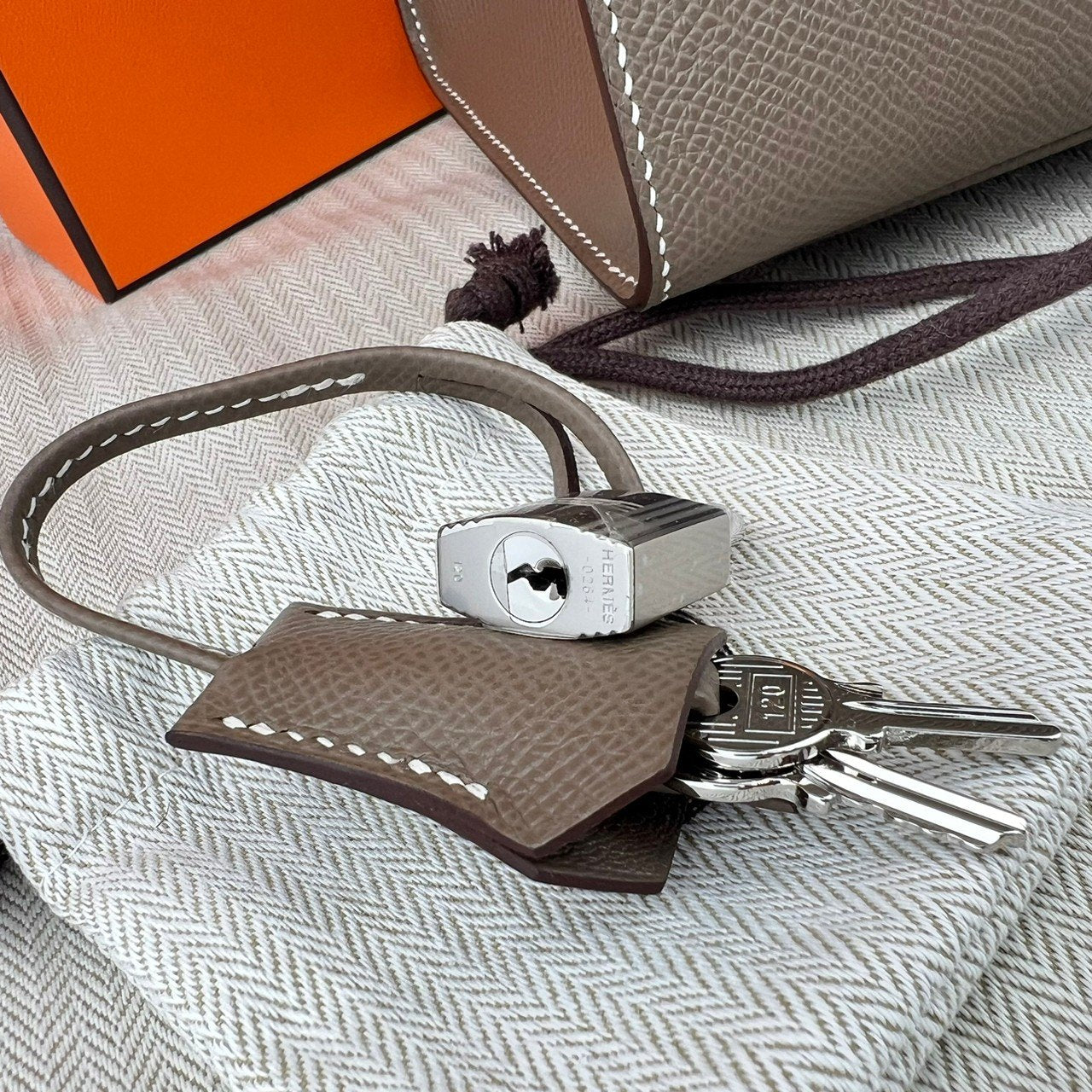 Birkin25 Sellier バーキン25 セリエ Etoupe エトープ PHW シルバー金具 Epsom エプソン Stamp-W W刻印