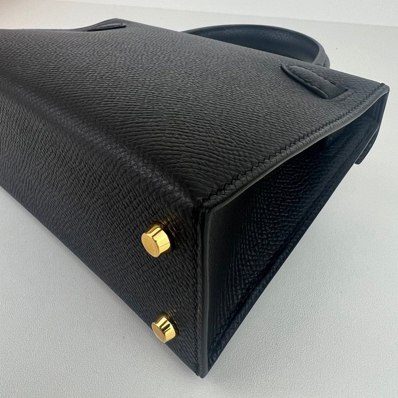Mini kelly ミニケリー Black ブラック GHW ゴールド金具 Epsom エプソン Stamp-W W刻印
