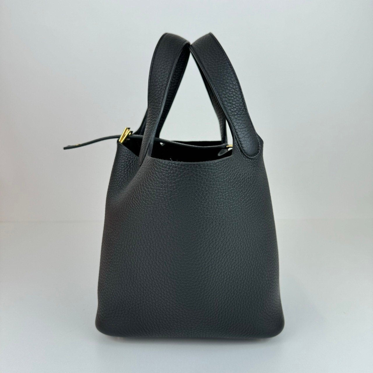 Picotin Lock PM ピコタンロック18 Black ブラック GHW ゴールド金具 Taurillon clemence トリヨンクレマンス Stamp-W W刻印