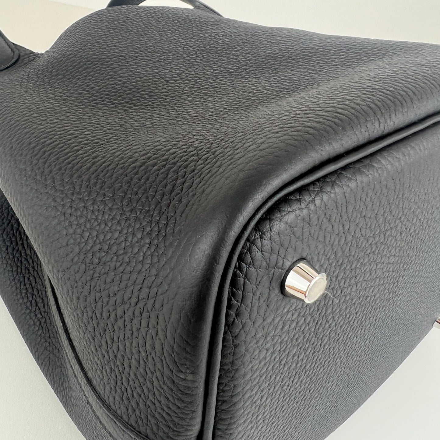 Picotin lock MM ピコタンロックMM Black ブラック Clemence クレマンス PHW シルバー金具 Stamp-K K刻印