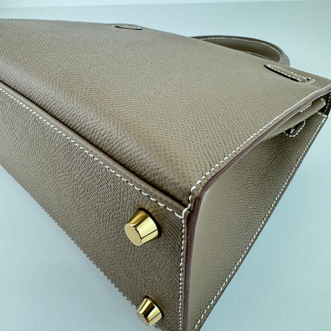 Kelly25 ケリー25 Etoupe エトープ Epsom エプソン GHW ゴールド金具 Stamp-W W刻印