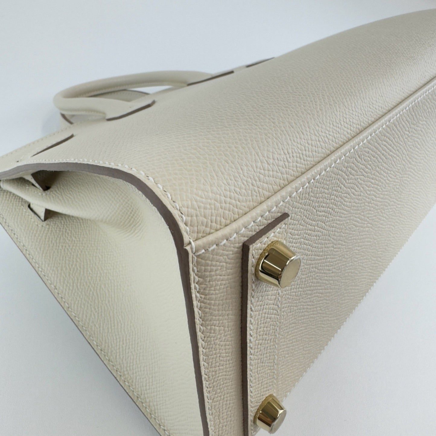 Birkin25 sellier バーキン25 セリエ Craie クレ GHW ゴールド金具 B刻 Epsom エプソン