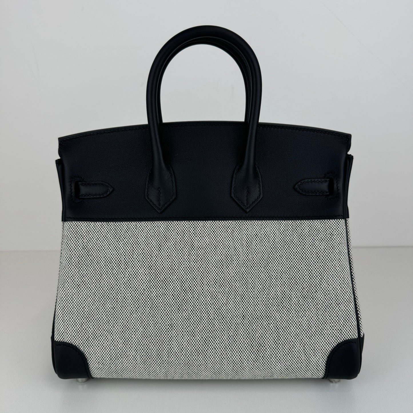 Birkin25 バーキン25 Black ブラック PHW シルバー金具 Stamp-B B刻