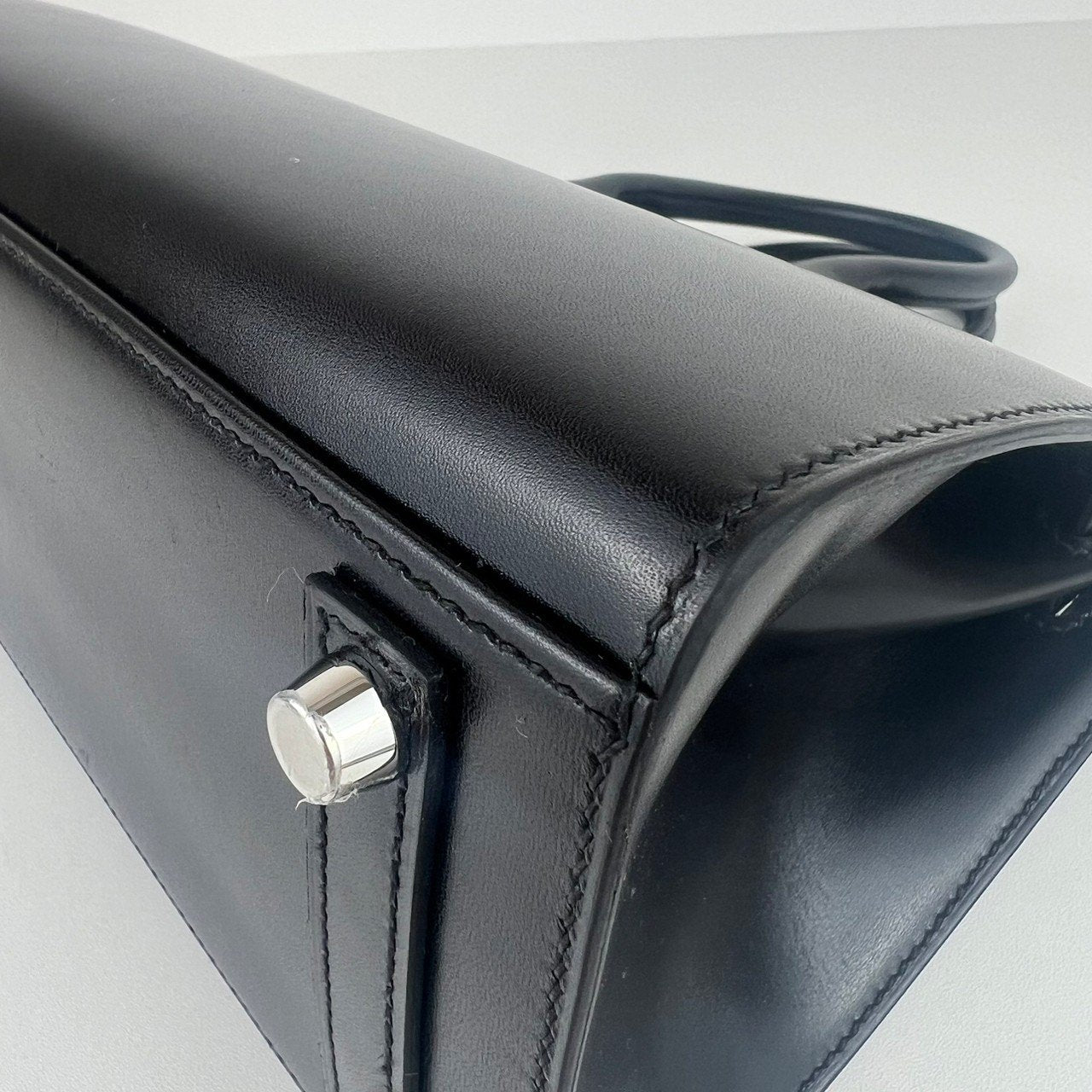 Birkin25 バーキン25 Black ブラック PHW シルバー金具 Box ボックス Stamp-W W刻印
