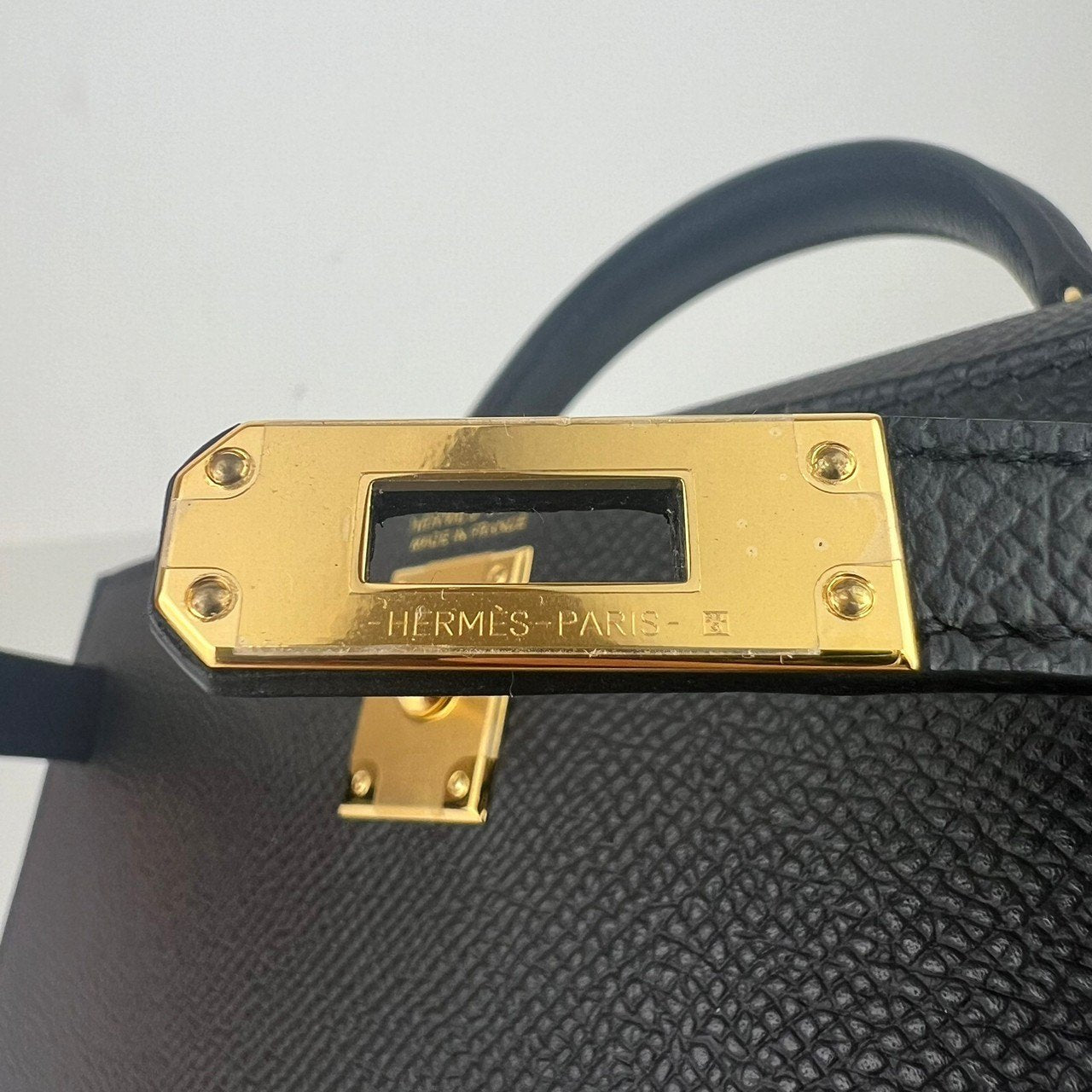 Mini kelly ミニケリー Black ブラック GHW ゴールド金具 Epsom エプソン Stamp-W W刻印
