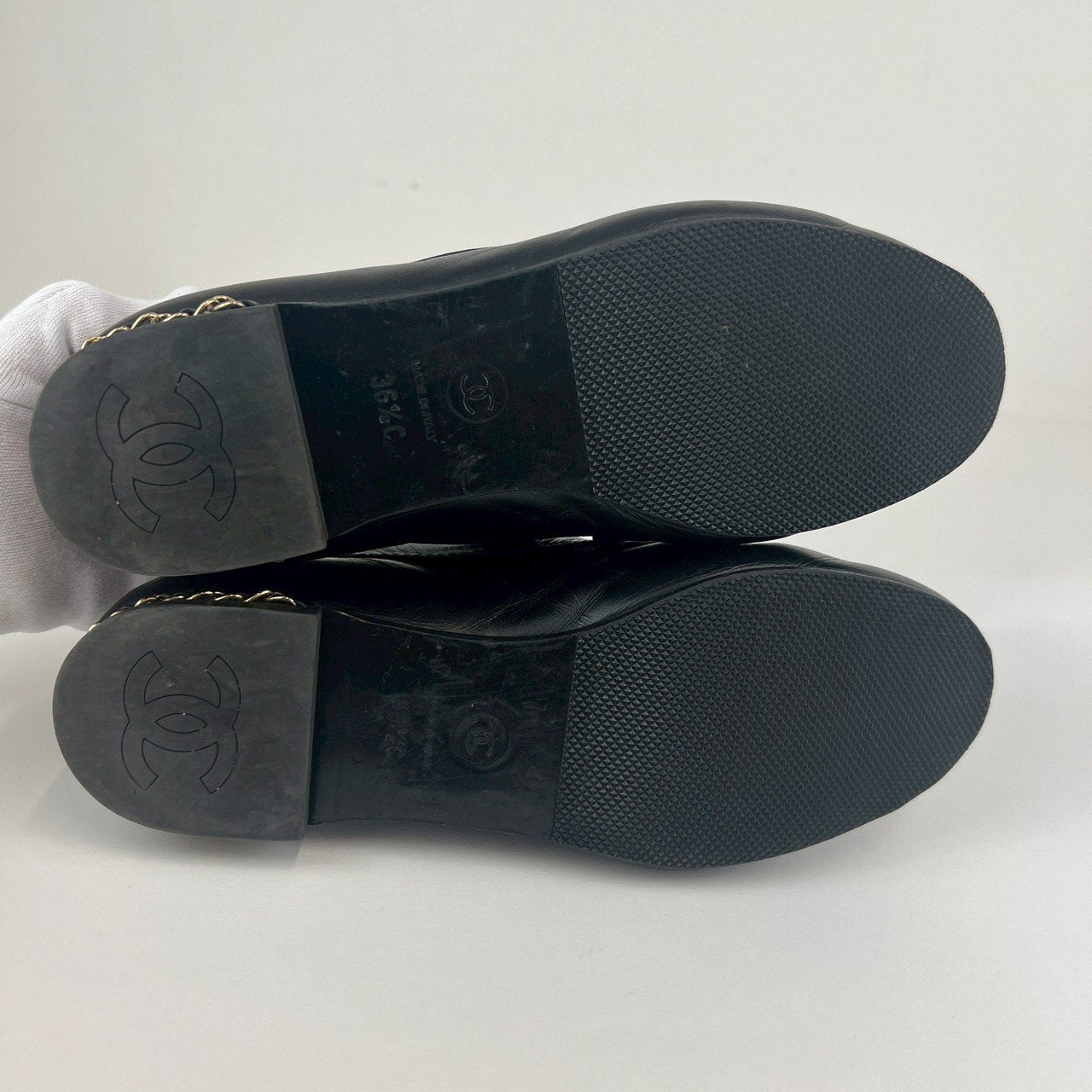 CHANEL シャネル ローファー ココマーク Black ブラック