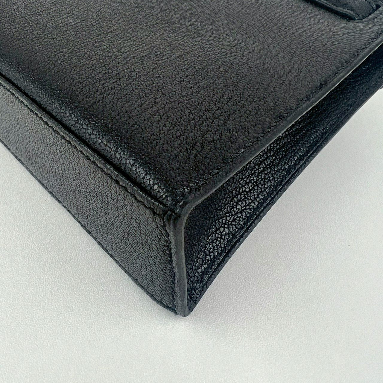 Kelly elan ケリーエラン Black ブラック Chevre シェーブル GHW ゴールド金具 Stamp-B B刻印