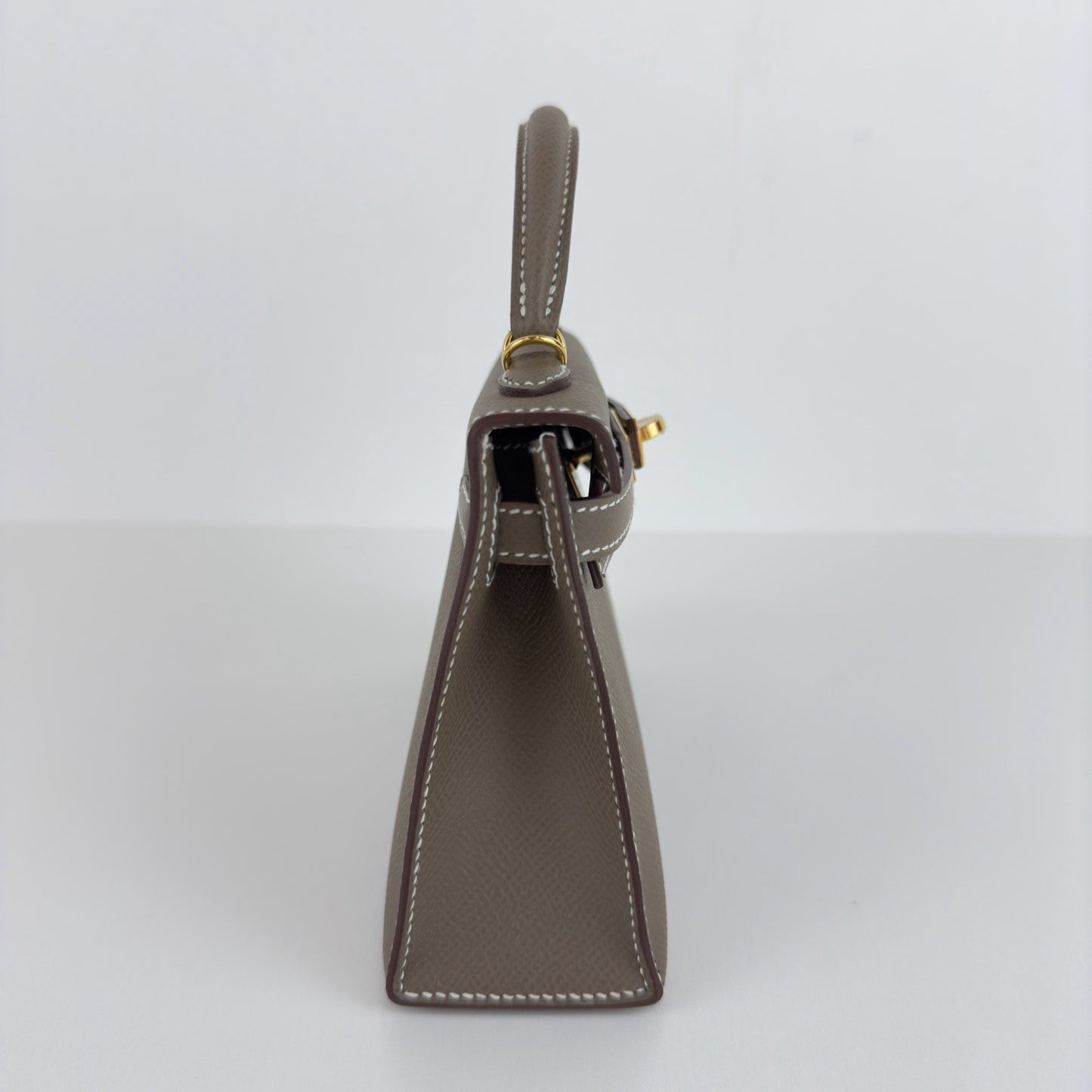 Mini kelly ミニケリー Etoupe エトープ Epsom エプソン GHW ゴールド金具 Stamp-W W刻印