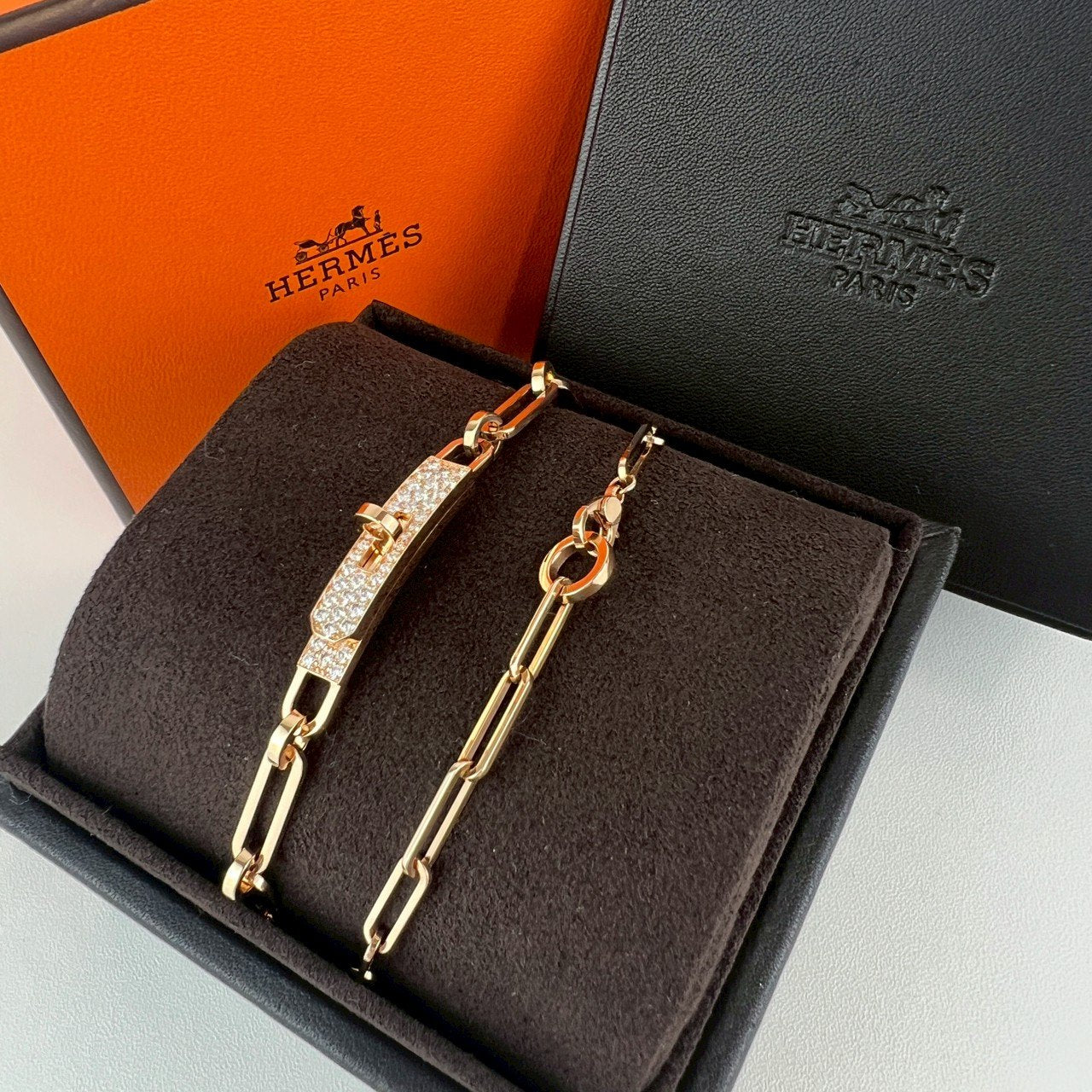 Kelly Chaine bracelet PM Double-Choker ケリー チェーンブレスレットPM ダブルチョーカー Rose Gold ローズゴールド Diamonds ダイヤモンド