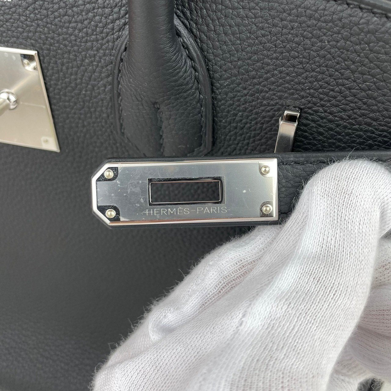 Birkin30 バーキン30 Noir ノワール Togo トゴ PHW シルバー金具 B刻