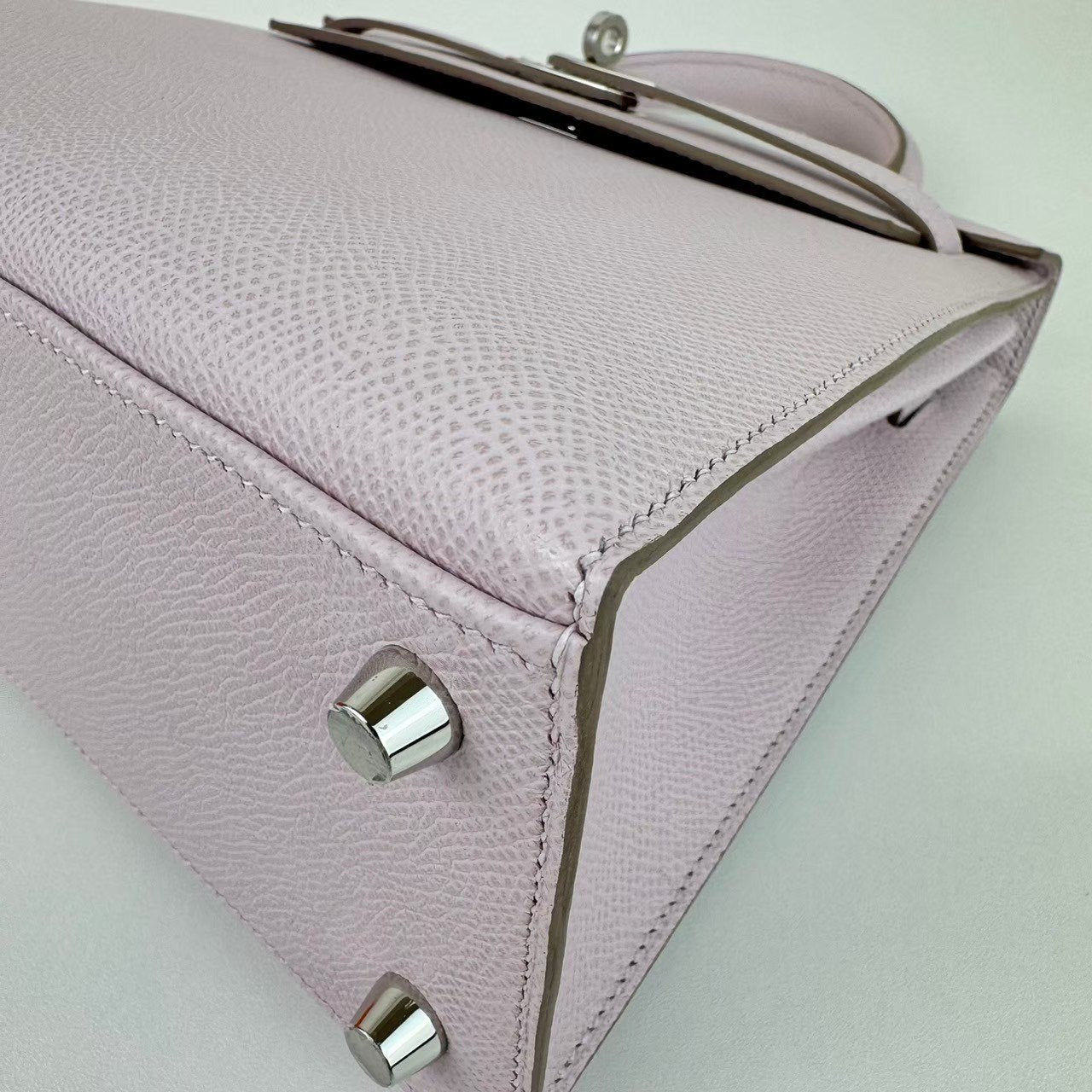 Kelly25 ケリー25 Mauve pale モーヴパール Epsom エプソン PHW シルバー金具 Stamp-W W刻印