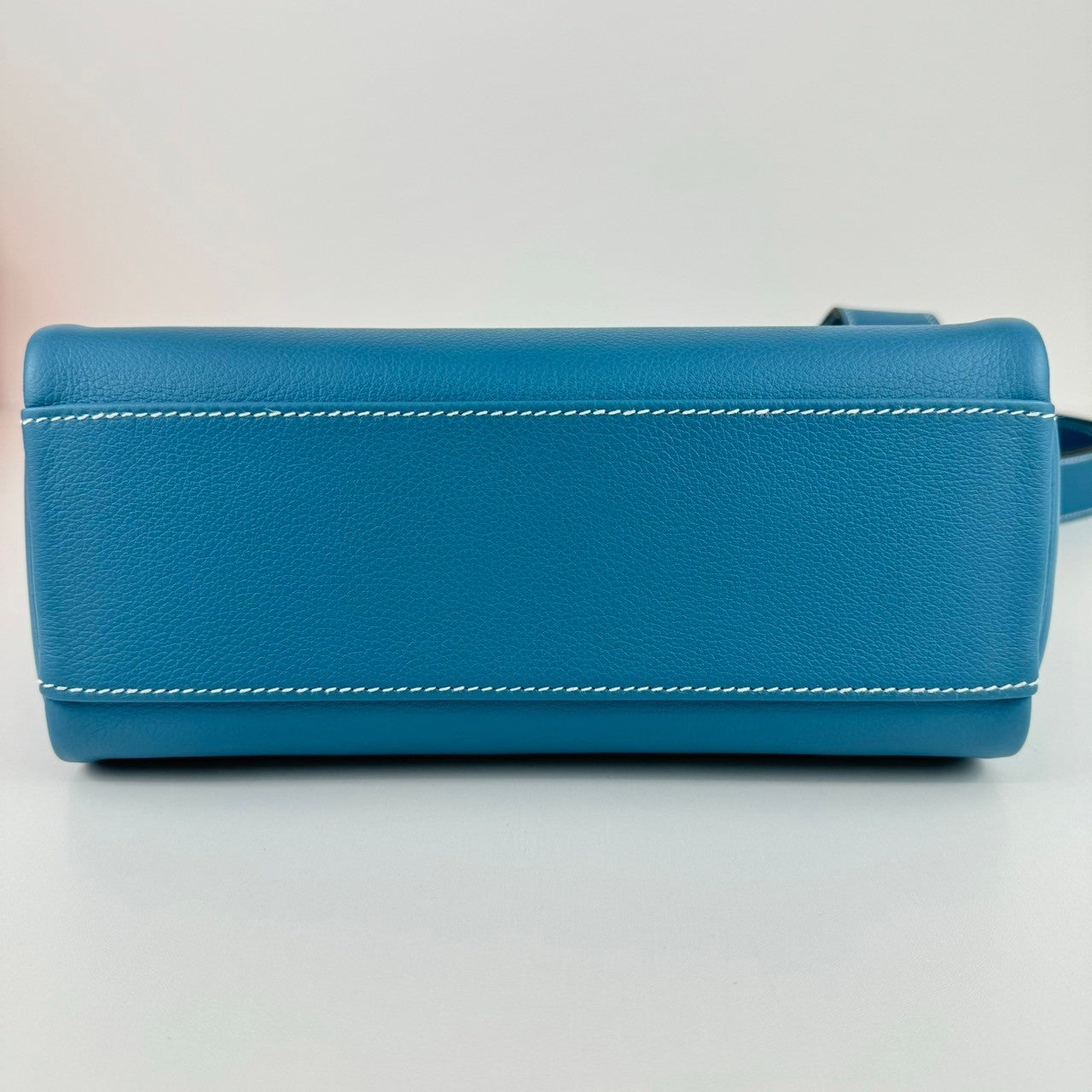 Kelly Messenger PM ケリーメッセンジャーバッグPM New Blue jean ニューブルージン PHW シルバー金具 Evercolor エバーカラー Stamp-W W刻印