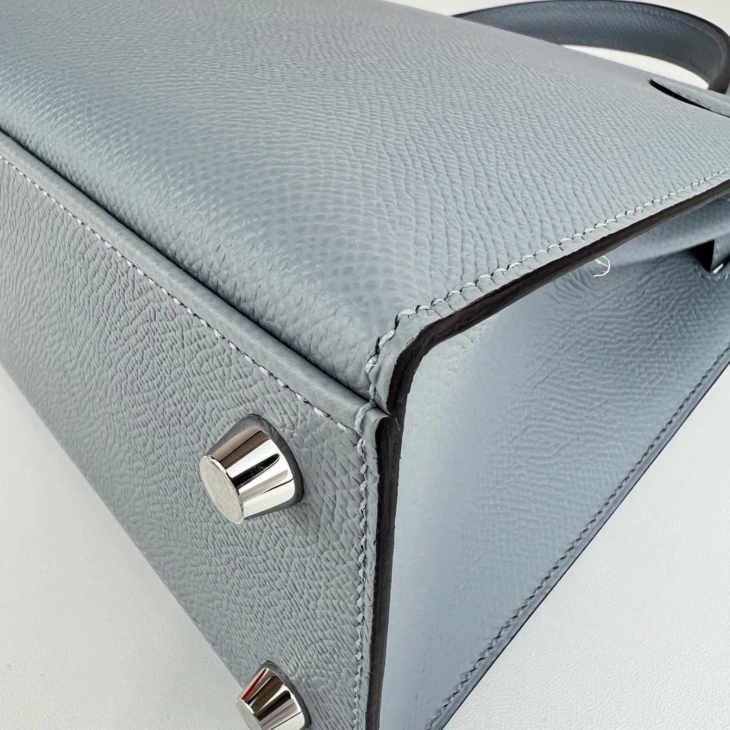 Hermès エルメス Kelly25 ケリー25 Stamp-K K刻印 Epsom エプソン Gris pantian グリパンタン PHW シルバー金具