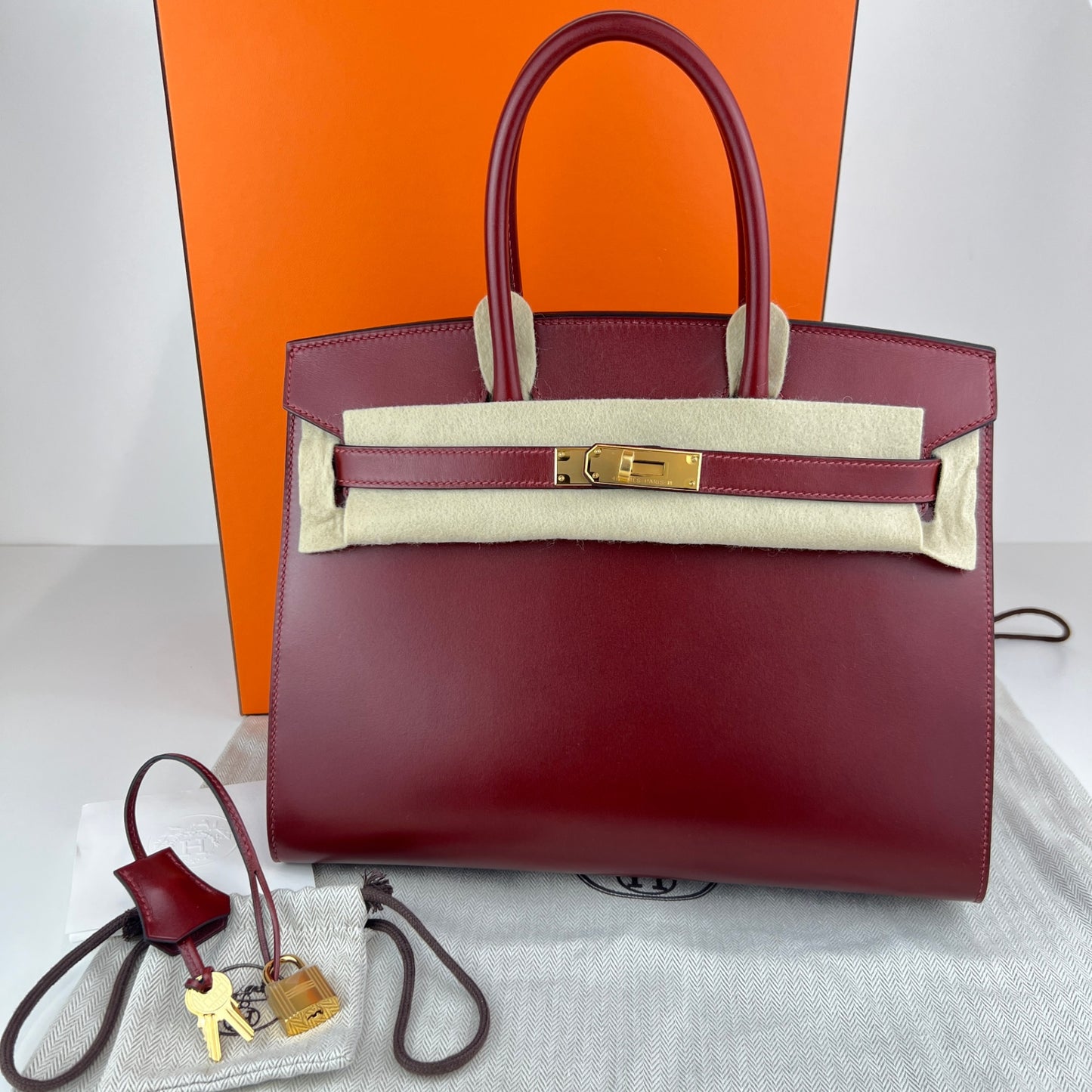 Birkin30 sellier バーキン30セリエ Stamp-K K刻印 Box calf ボックスカーフ Rouge H ルージュアッシュ GHW ゴールド金具